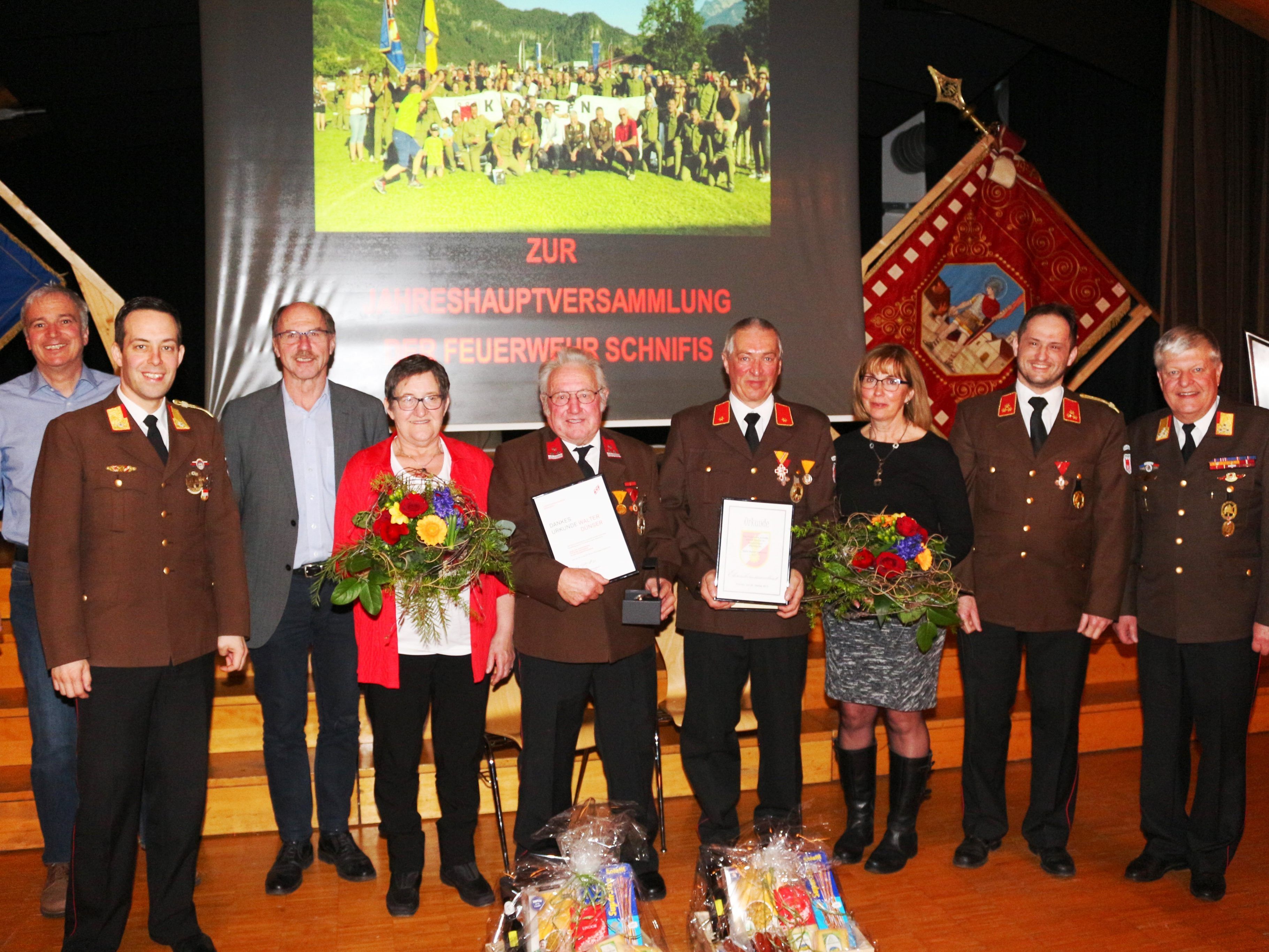 Jahreshauptversammlung der Feuerwehr Schnifis