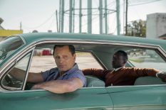 This image released by Universal Pictures shows Viggo Mortensen, left, and Mahershala Ali in a scene from 