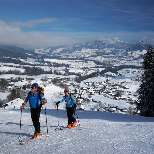 Skitourenglück direkt vor der Haustür