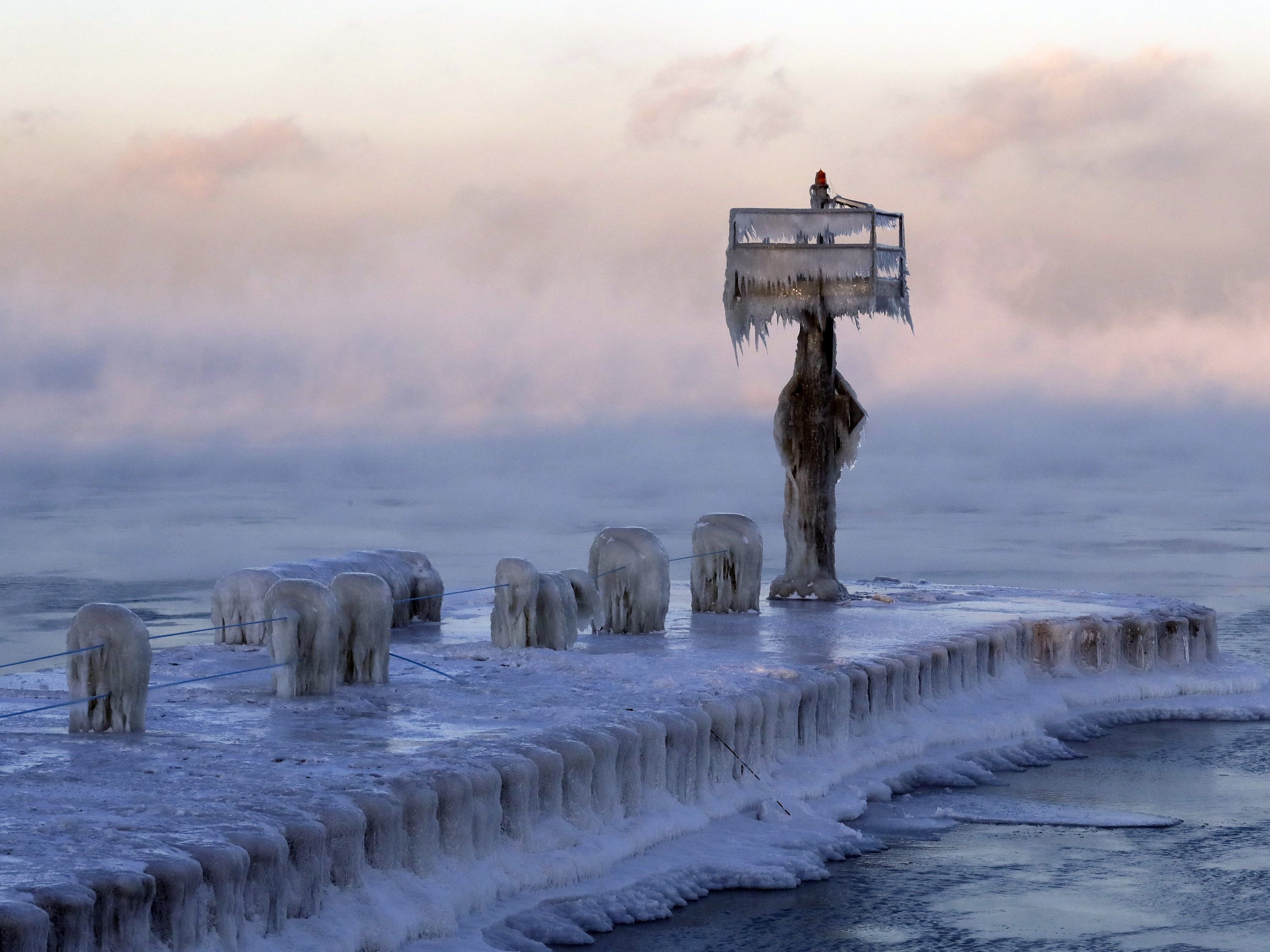 Derzeit hat es in Chicago bis zu minus 40 Grad.