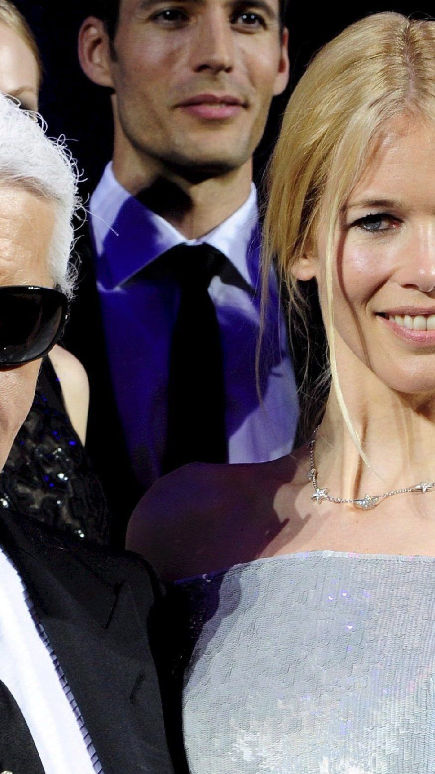 Karl Lagerfeld und Claudia Schiffer.