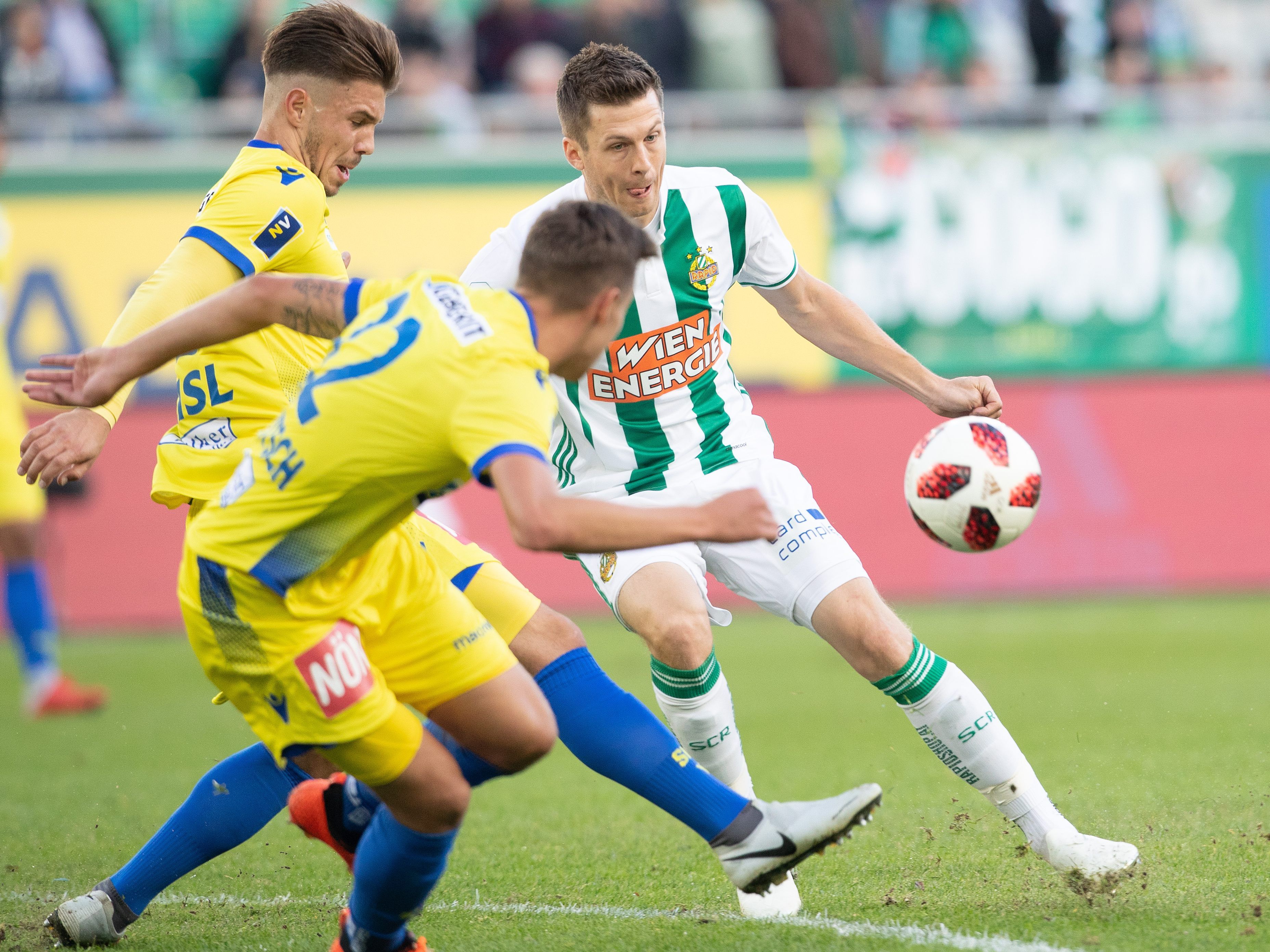 LIVE-Ticker zum Spiel SKN St. Pölten gegen Rapid Wien ab 17.00 Uhr.