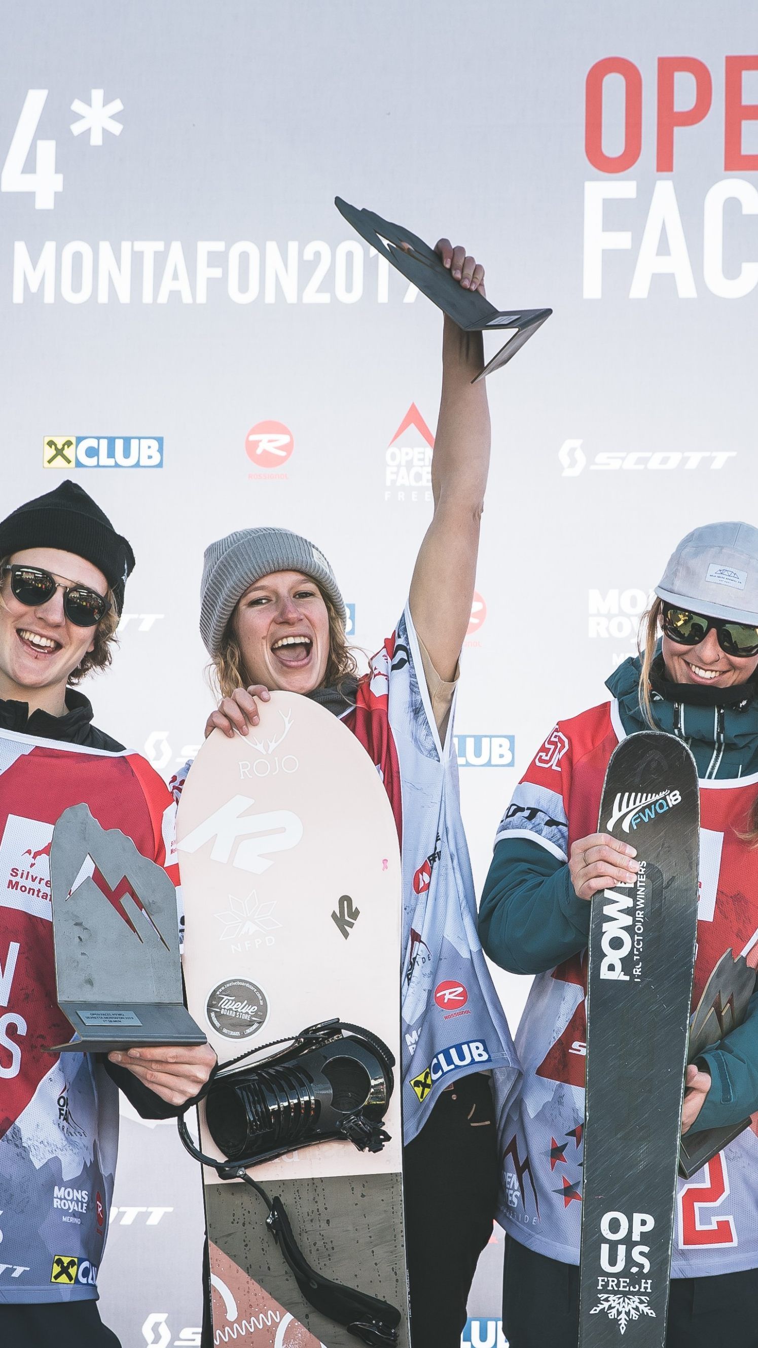 Die Sieger der 4* Open Faces Silvretta Montafon.