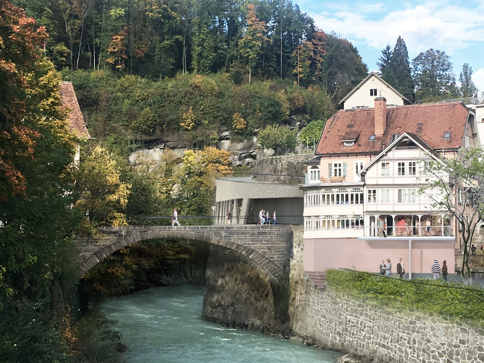 So könnte der Blick in Richtung Kapfschlucht nach den Maßnahmen aussehen.