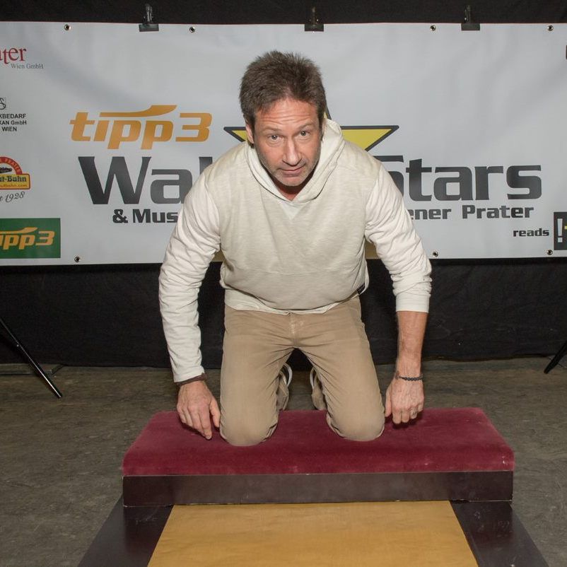 Der Hollywood-Star verewigte sich in der Arena Wien.