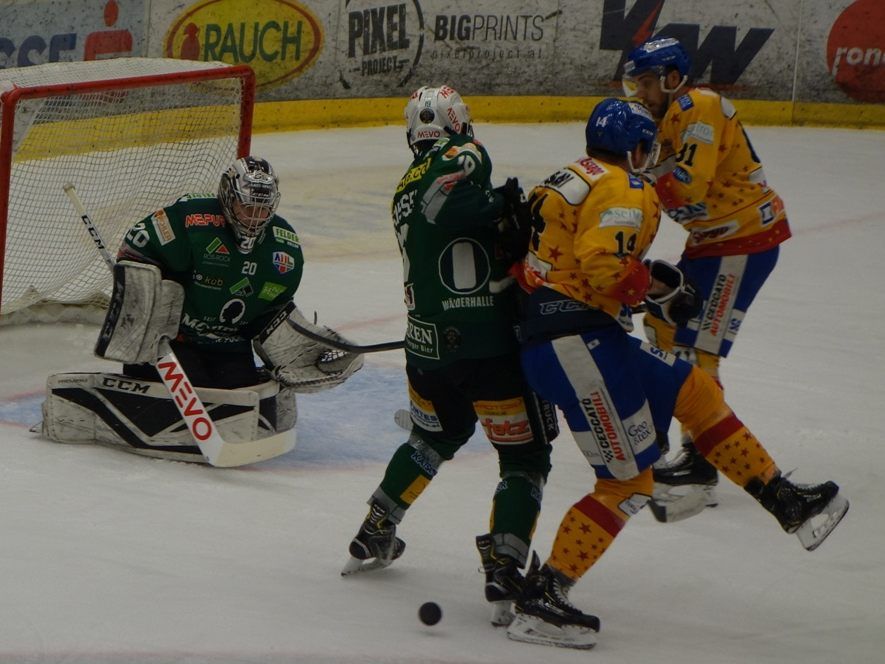 Für ECB-Goalie Felix Beck & Co. gab es in den letzten Heimspielen gegen Asiago und Jesenice nichts zu holen.