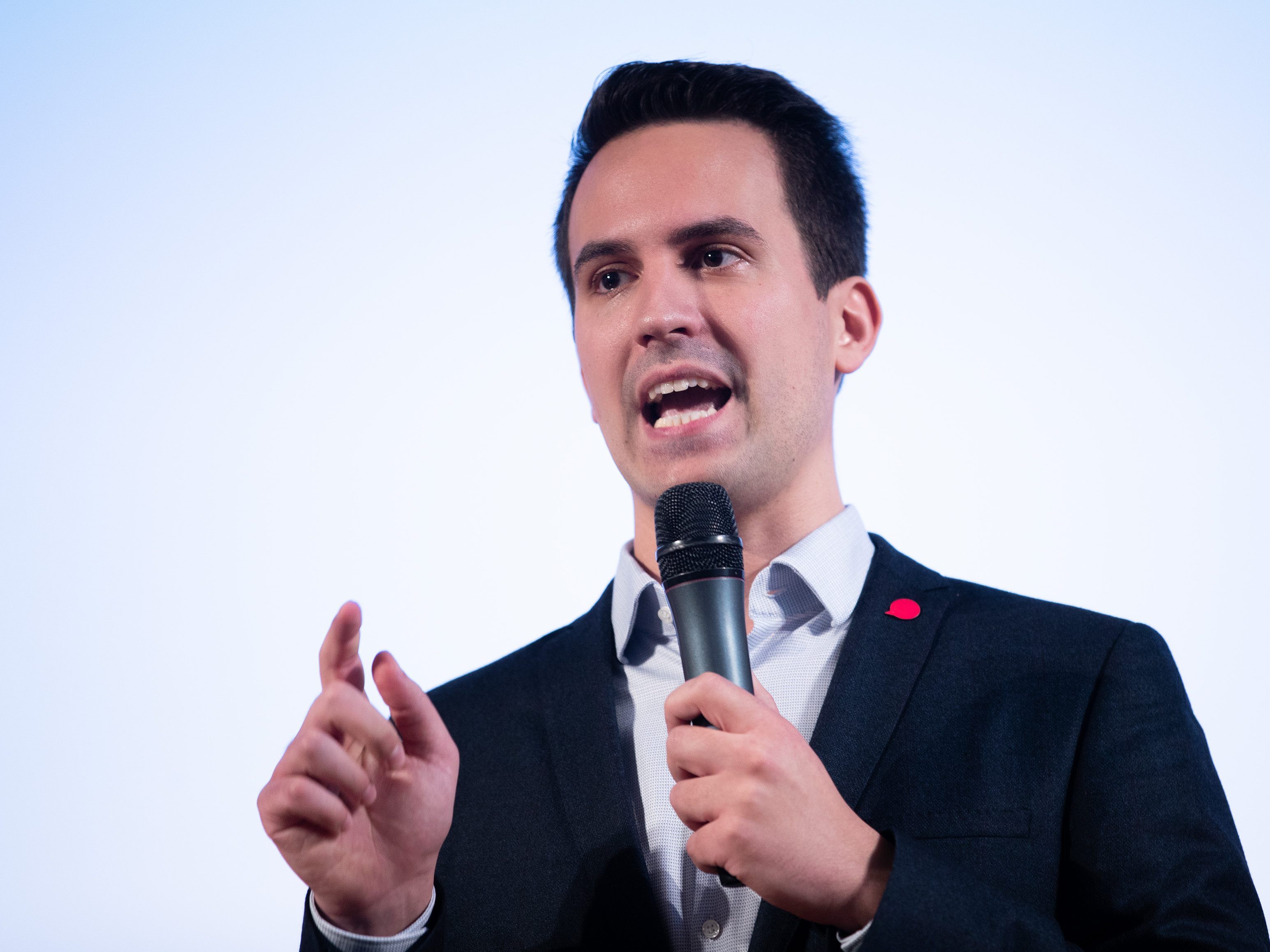 Der Wiener NEOS-Chef Christoph Wiederkehr präsentierte Ideen zum Wien-Wahlkampf.