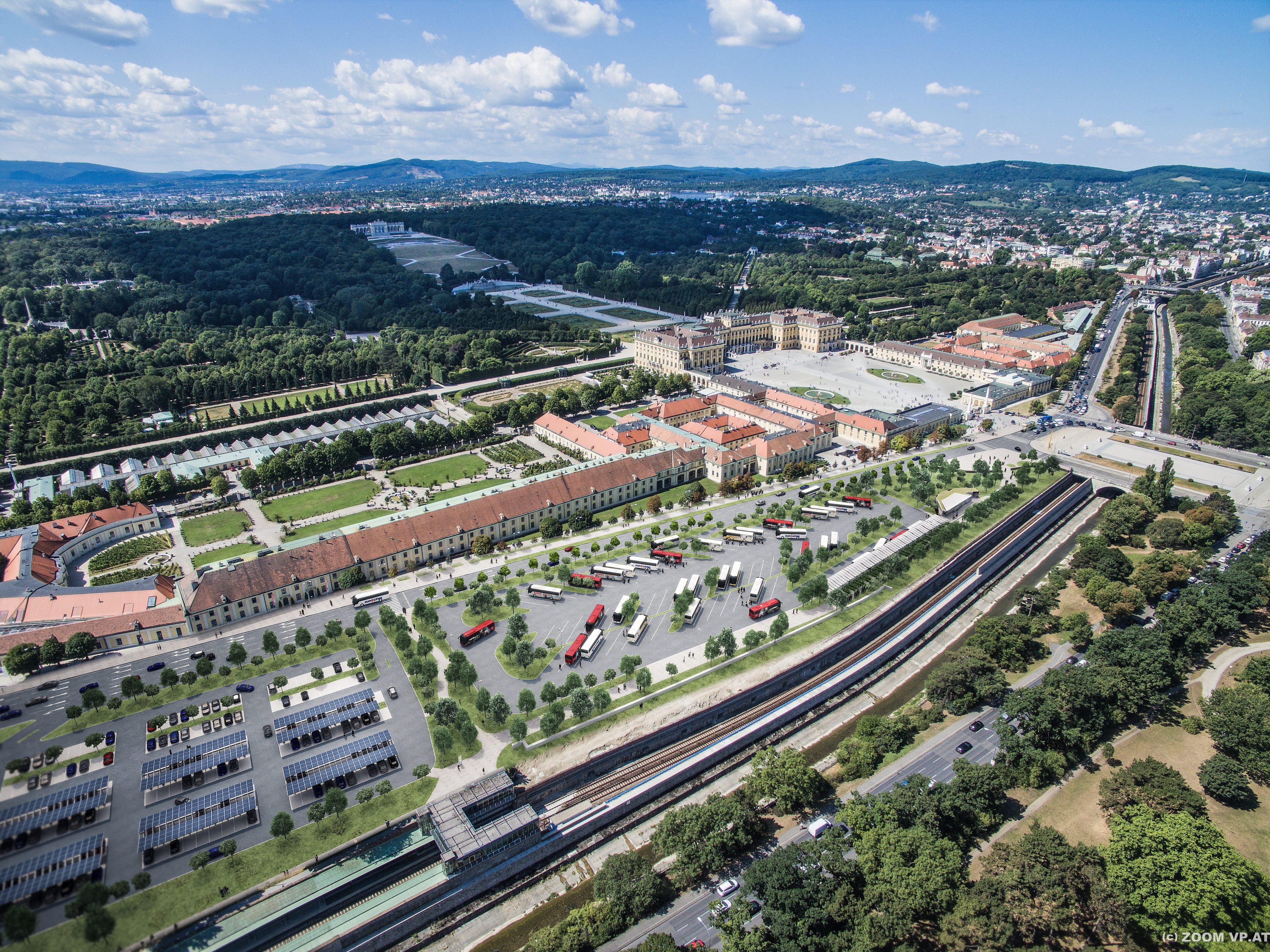 Ab Herbst 2019 soll der neue Busparkplatz in Betrieb gehen. Ab Herbst 2019 soll der neue Busparkplatz in Betrieb gehen.