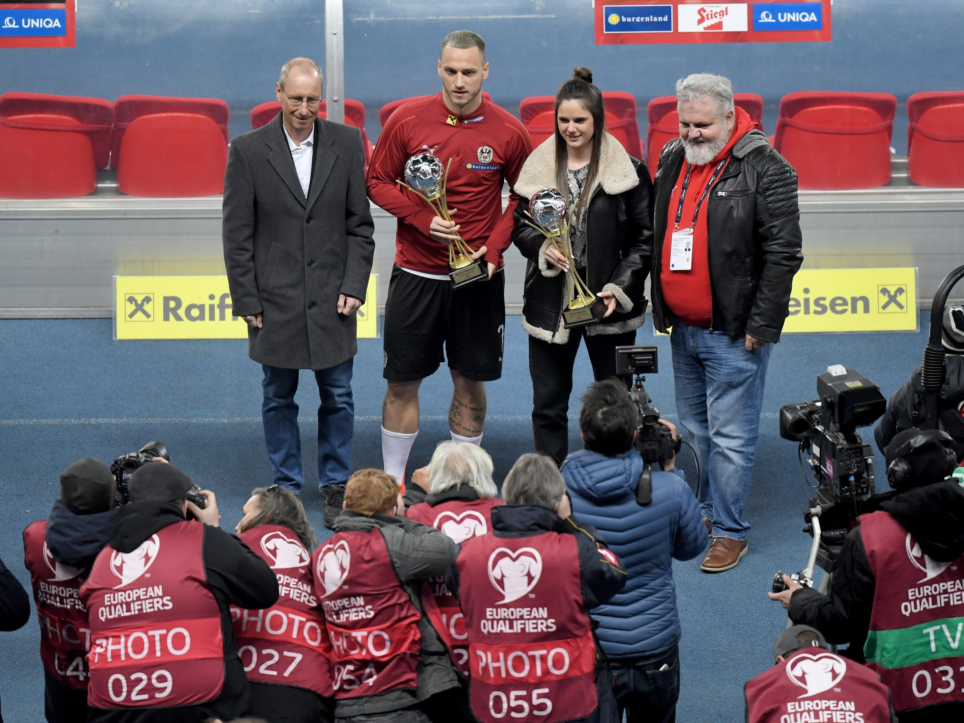 Zu den "Fußballer des Jahres" wurden Marko Arnautovic und Sarah Zadrazil gekürt.