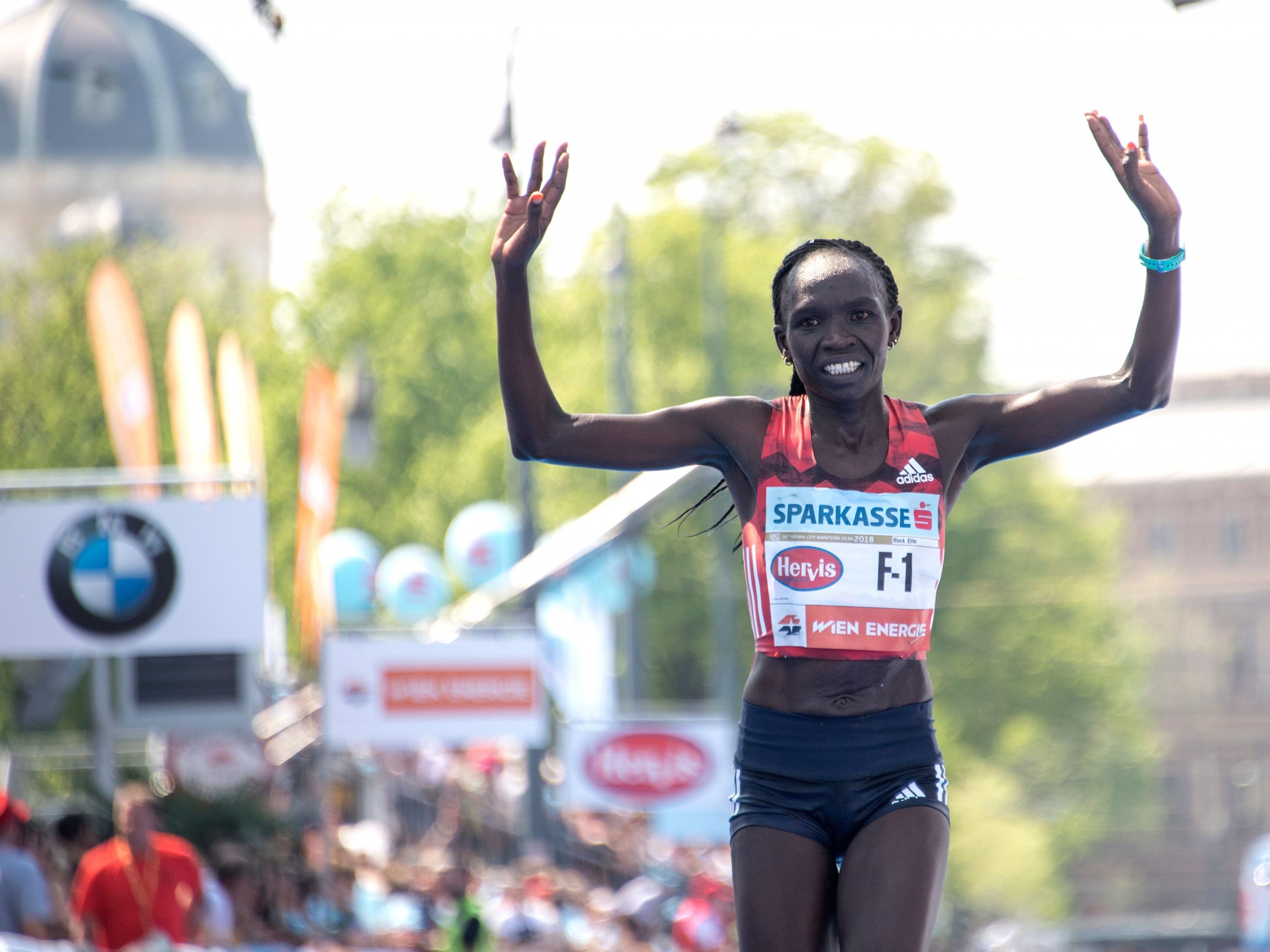 Vorjahressiegerin Nancy Kiprop tritt auch beim heurigen Wien-Marathon an. Vorjahressiegerin Nancy Kiprop tritt auch beim heurigen Wien-Marathon an.