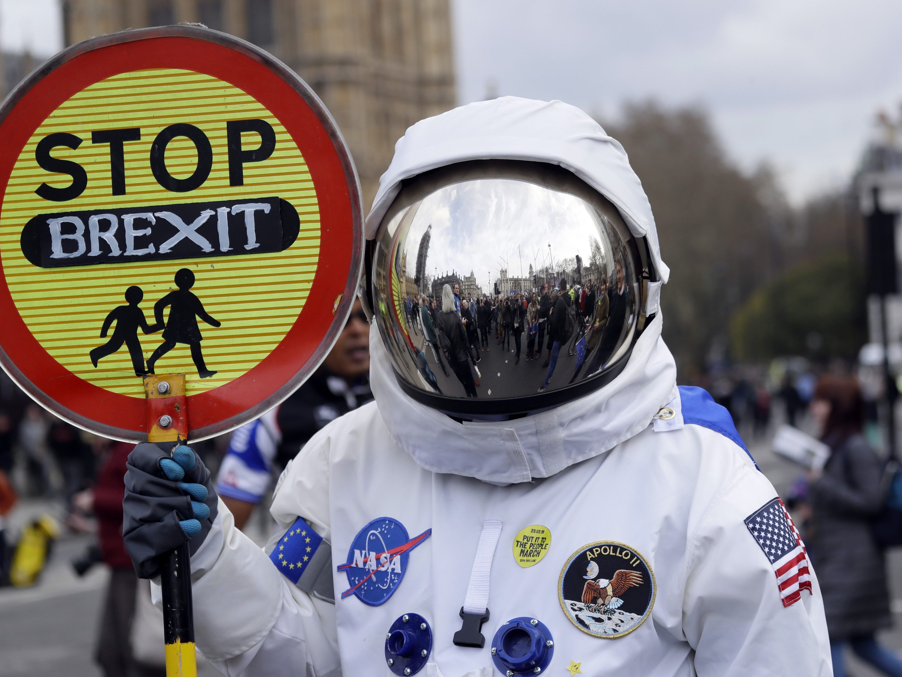 Am Wochenende fanden wieder Demos gegen den Brexit statt.