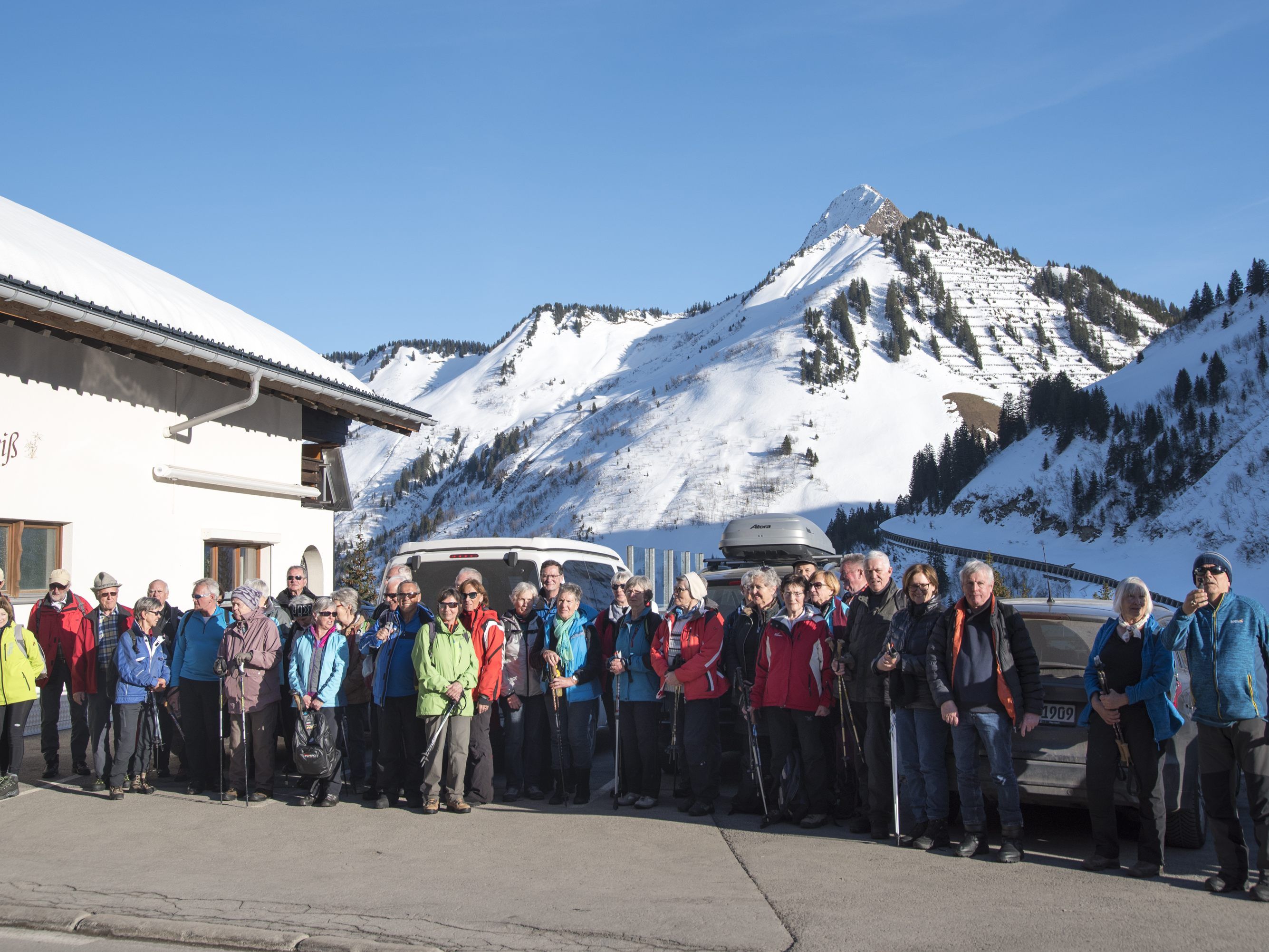 Wandergruppe in Damüls