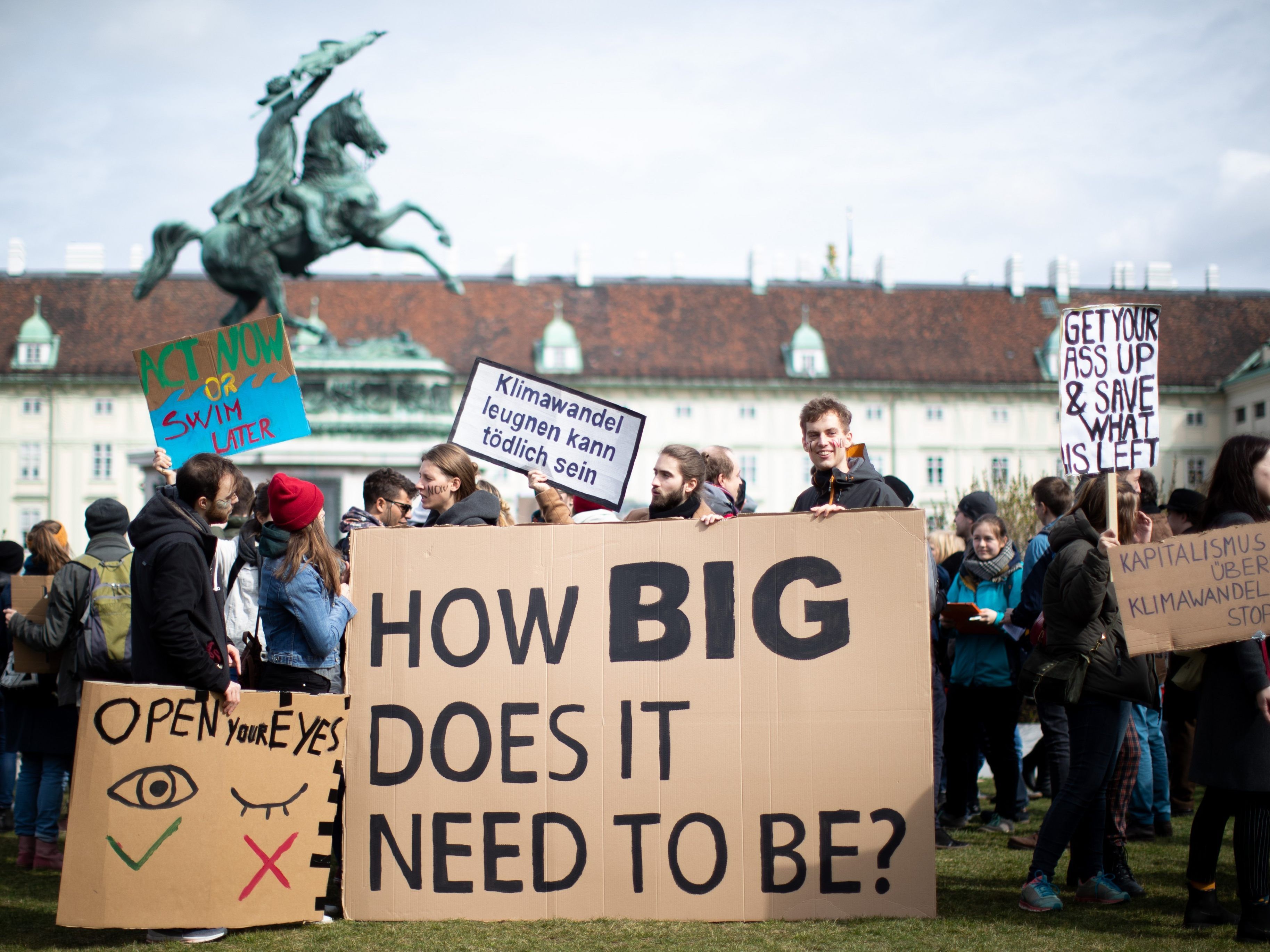 Die Klima-Demo in Österreich verlief friedlich.