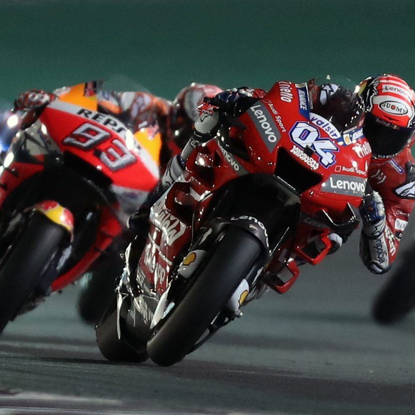 Um nur 23 Tausendstel setzte sich Andrea Dovizioso am Ende vor Weltmeister Marc Marquez durch.