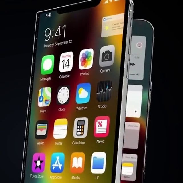 So könnte ein faltbares iPhone aussehen.