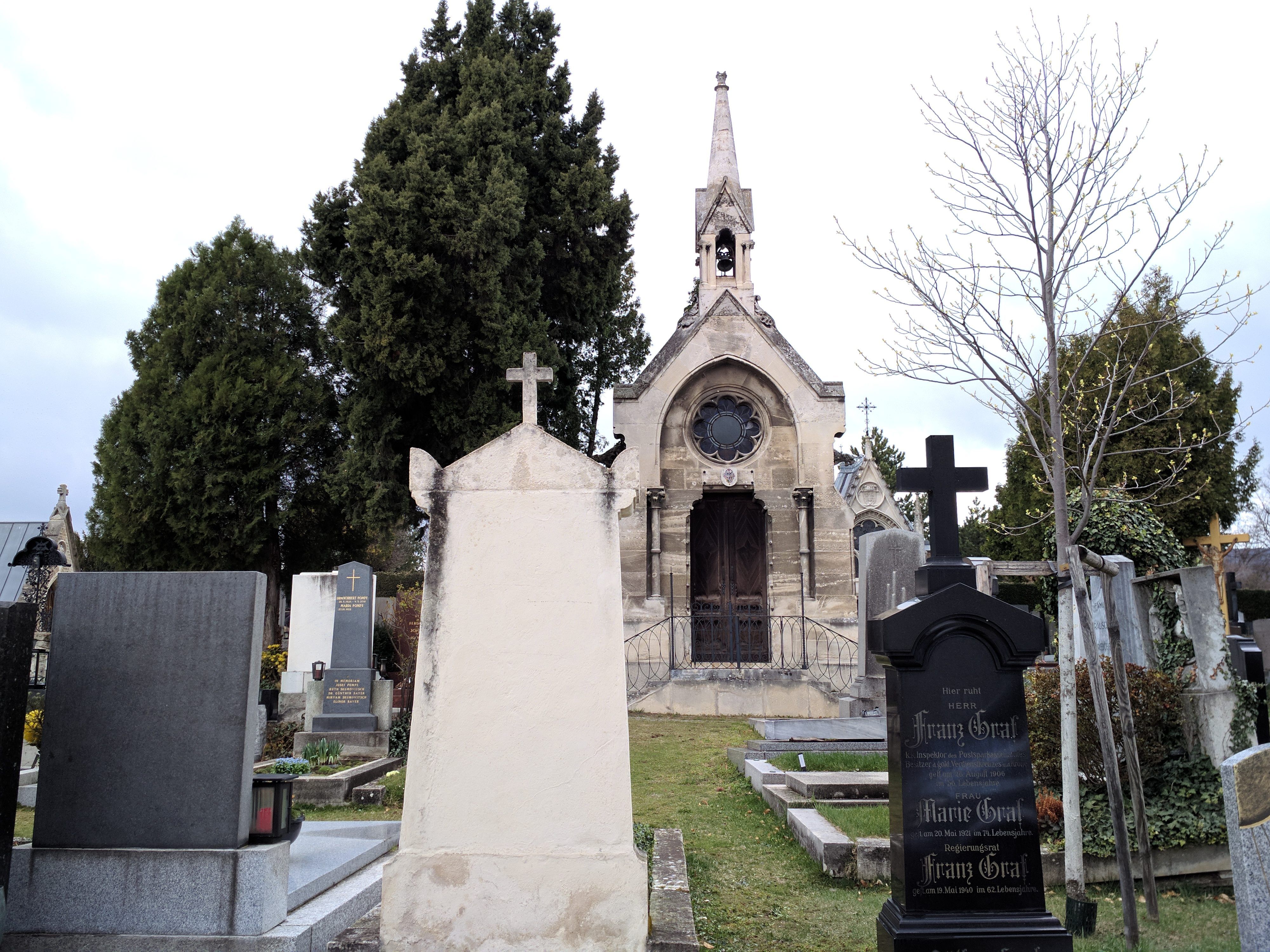 Der Friedhof Grinzing ist Teil der Tour in Wien-Döbling. Der Friedhof Grinzing ist Teil der Tour in Wien-Döbling.