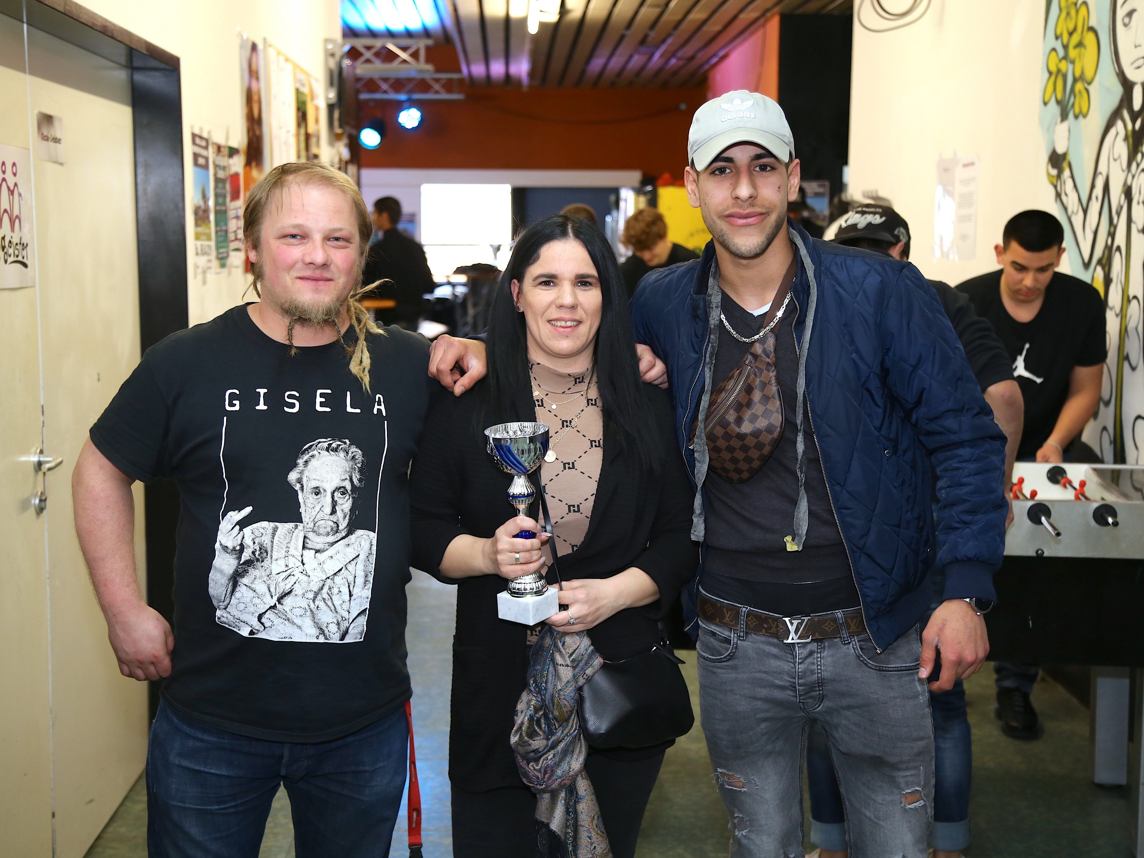 Manuel, Sabrina und Volkan nahmen am Turnier teil Manuel, Sabrina und Volkan nahmen am Turnier teil