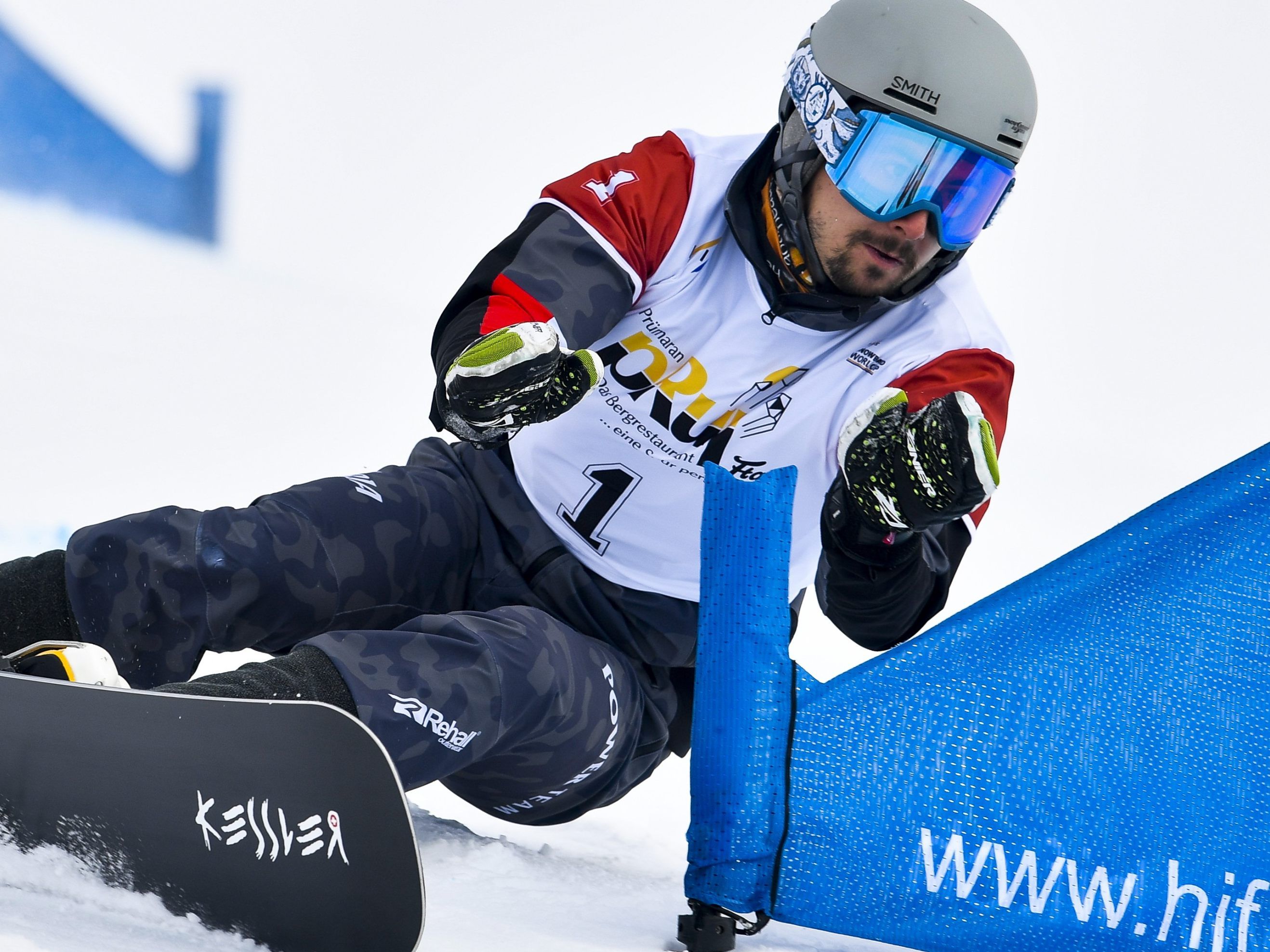 Lukas Mathies bei einem Rennen Anfang März in der Schweiz.