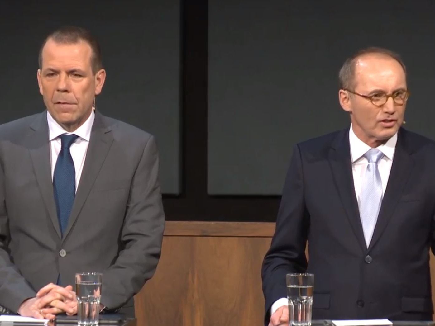 Vilimsky und Karas bei der Diskussion in Ö1 Klartext. Vilimsky und Karas bei der Diskussion in Ö1 Klartext.