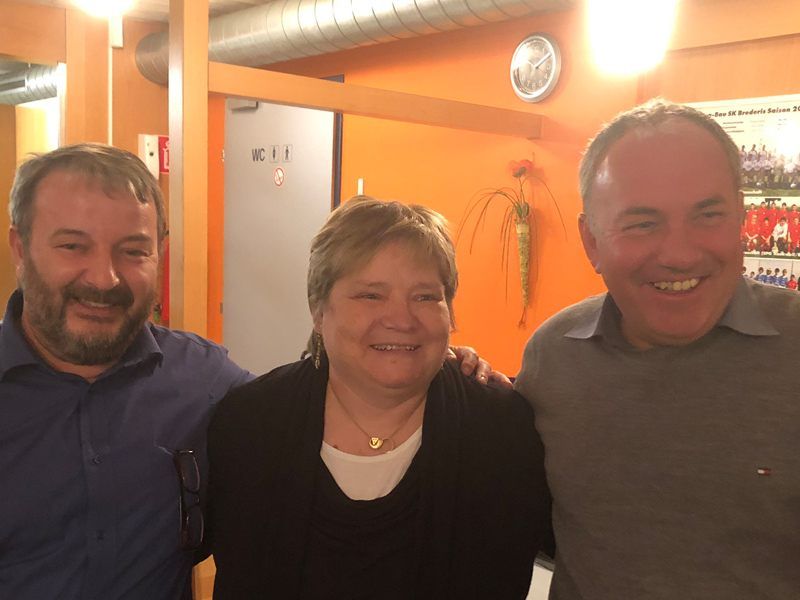 Siegertrio: v.l.: Bruno, Elisabeth, Rainer