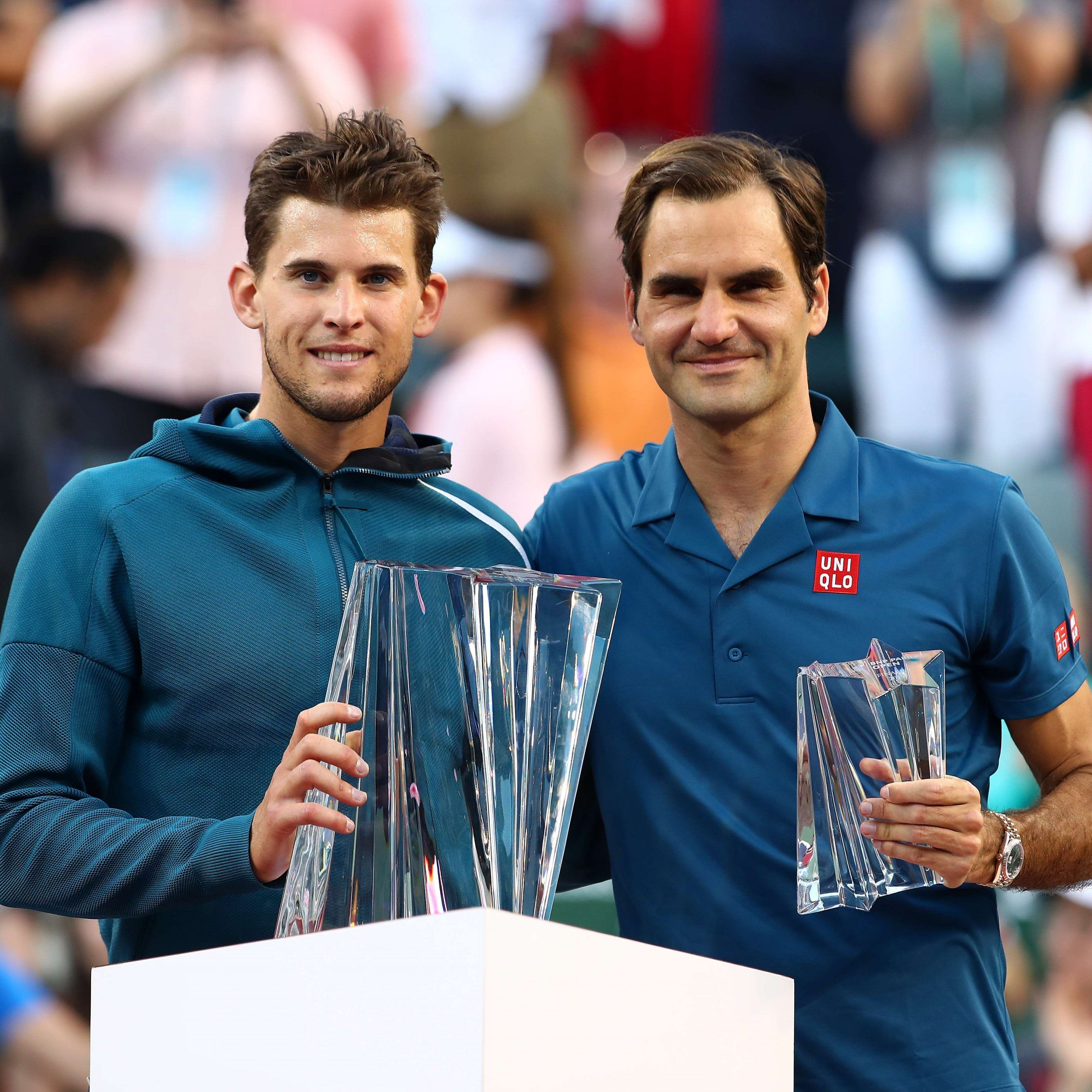 Thiem konnte sich im Finale von Indian Wells gegen Roger Federer durchsetzen.
