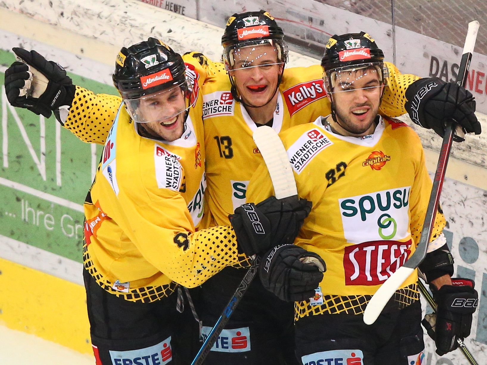 Die Vienna Capitals können sich über den Einzug ins EBEL-Halbfinale freuen. Die Vienna Capitals können sich über den Einzug ins EBEL-Halbfinale freuen.