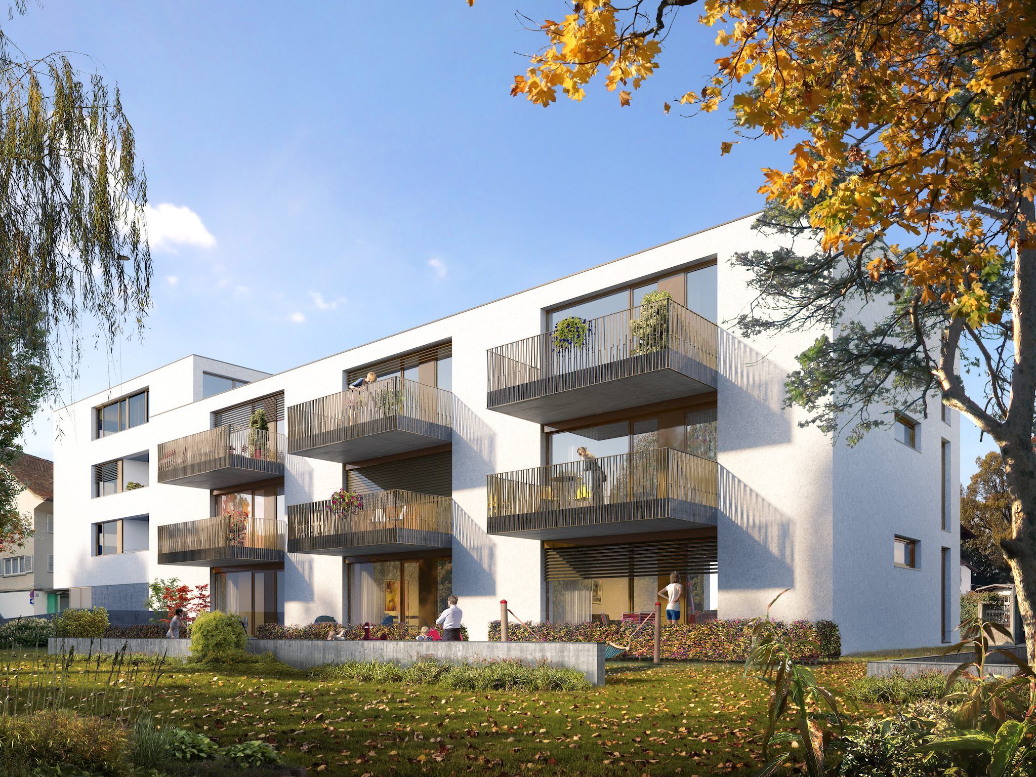Rendering Stadthaus Marktstraße 55, Dornbirn Rendering Stadthaus Marktstraße 55, Dornbirn
