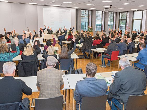 Präsident Hubert Hämmerle betonte in seiner kurzen Rede, wie wichtig ihm die Zusammenarbeit der guten Kräfte ist, „denn nur gemeinsam können wir die Anliegen der Arbeitnehmer erfolgreich vertreten.“