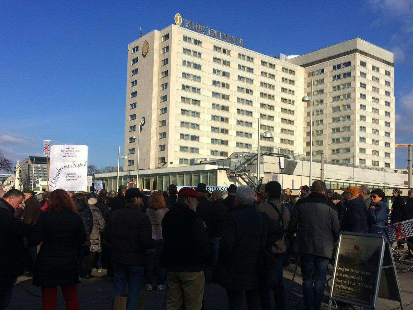 Das Areal am Wiener Heumarkt sorgt weiterhin für Furore. Das Areal am Wiener Heumarkt sorgt weiterhin für Furore.