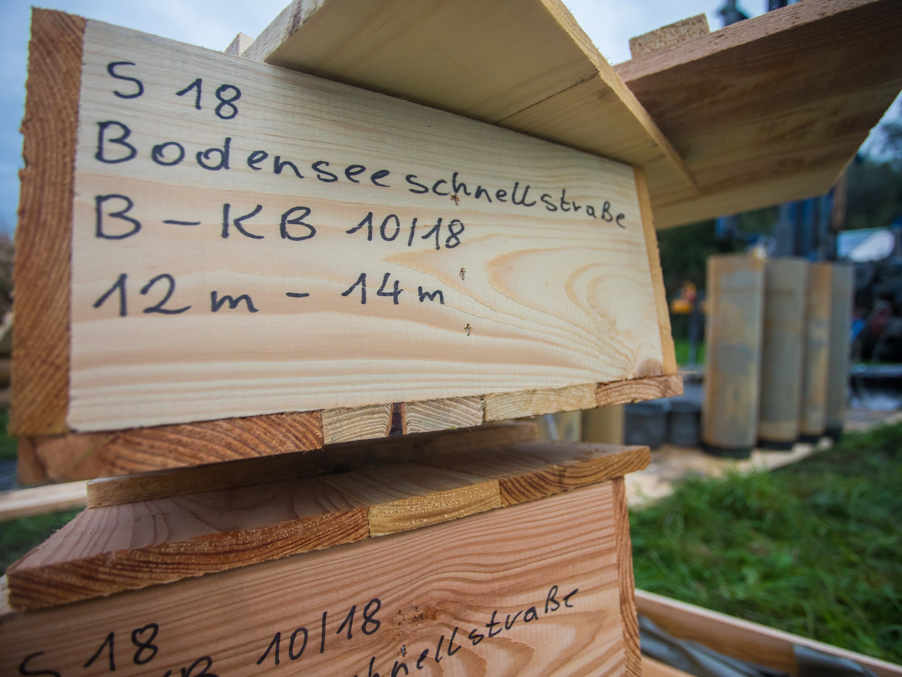 Probebohrungen für die S18.