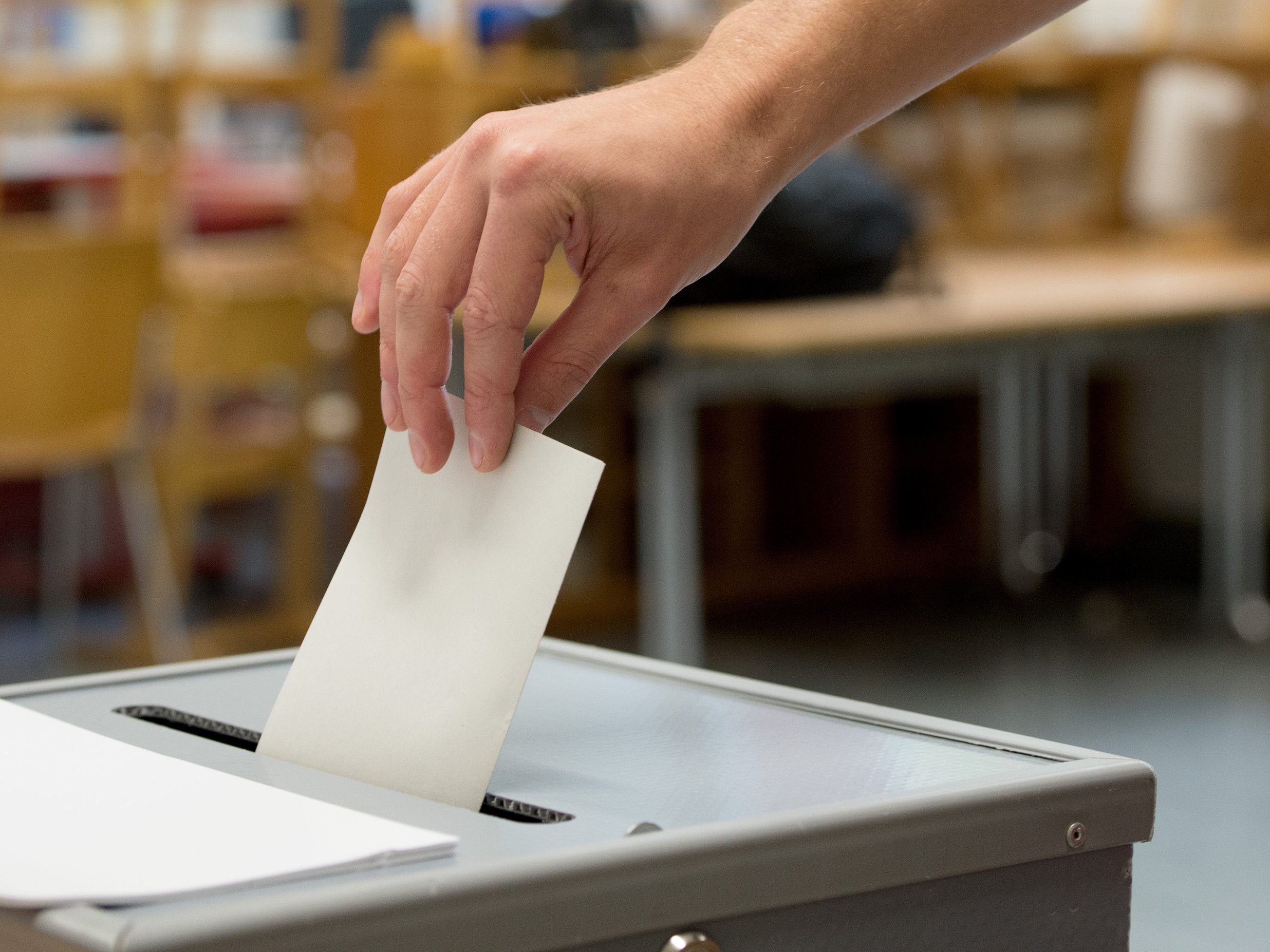 Der Stimmzettel für die Europawahl 2019 wurde fixiert. Der Stimmzettel für die Europawahl 2019 wurde fixiert.