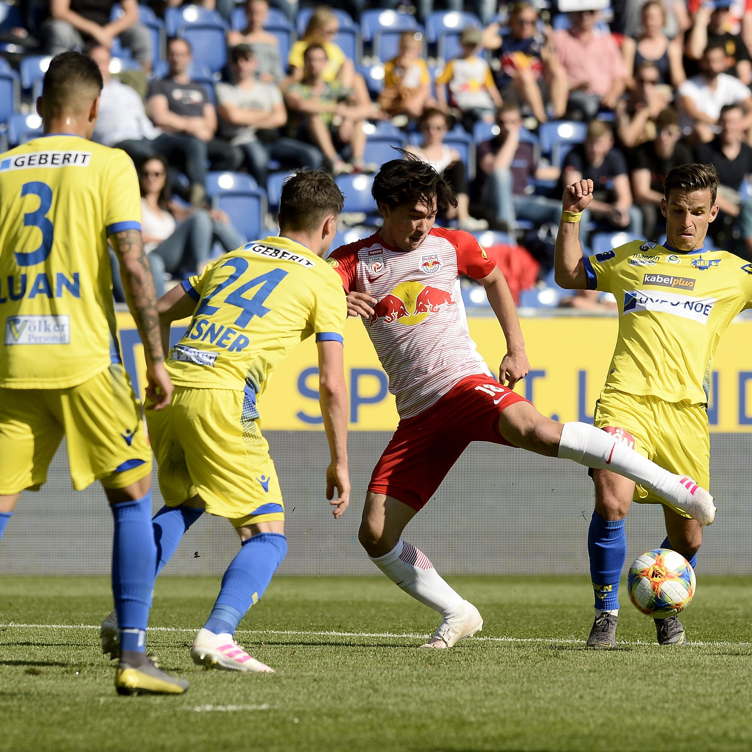 Das Bungesliga-Spiel SKN St.Pölten gegen RB Salzburg endete mit einem 1:1.