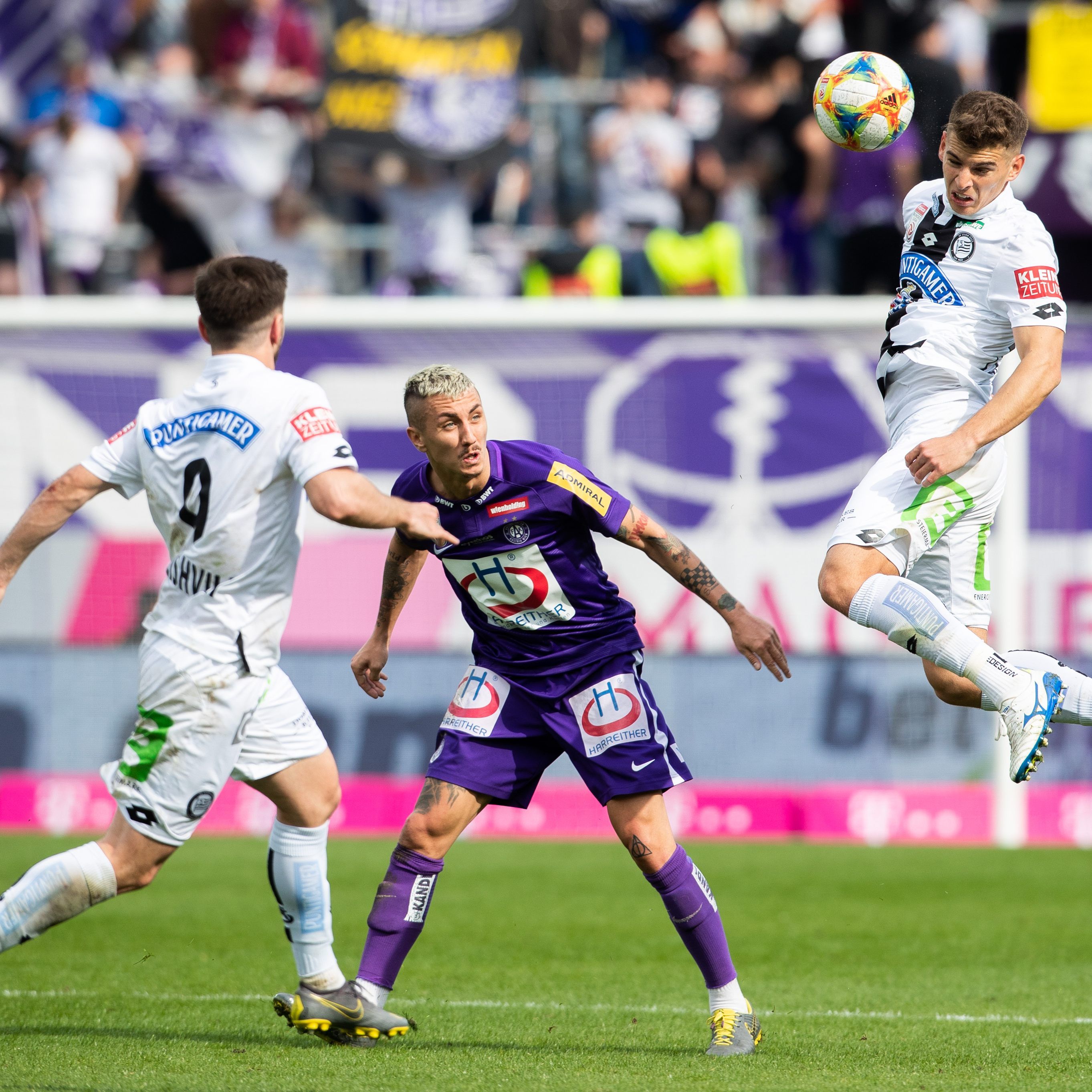 Austria Wien musste sich im Bundesliga-Spiel gegen Sturm Graz geschlagen geben.