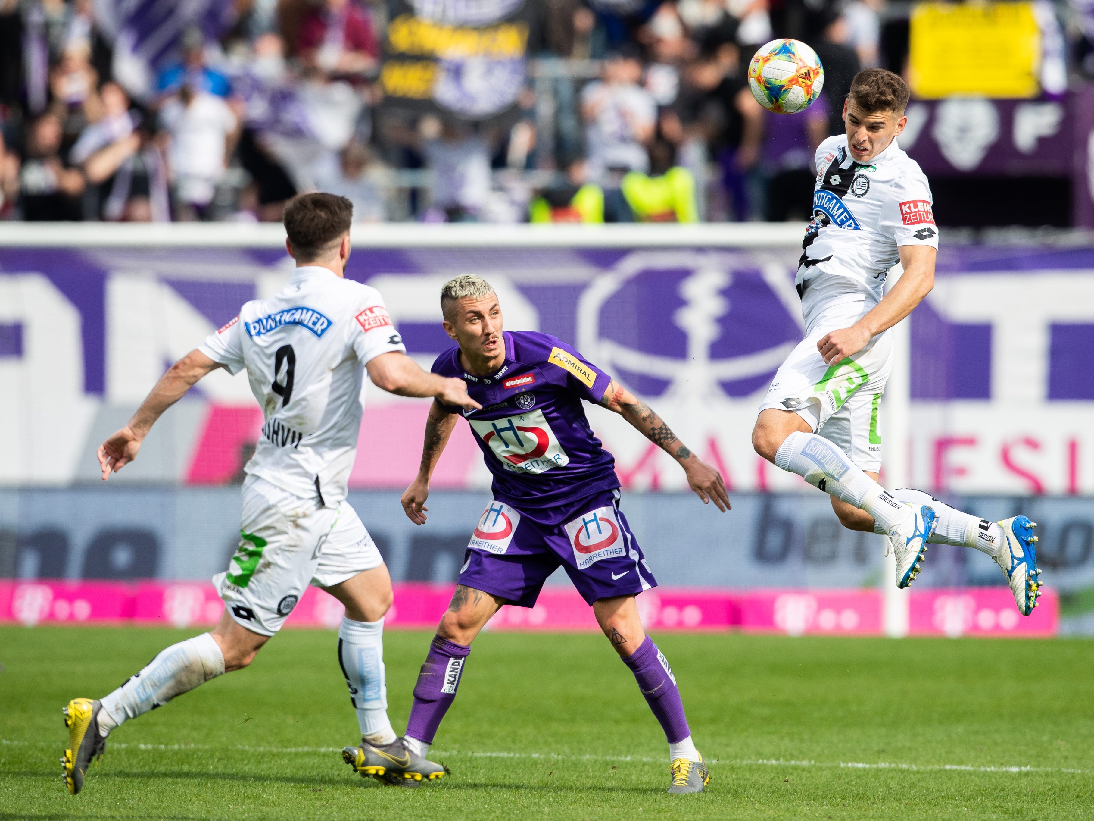 Austria Wien musste sich im Bundesliga-Spiel gegen Sturm Graz geschlagen geben.