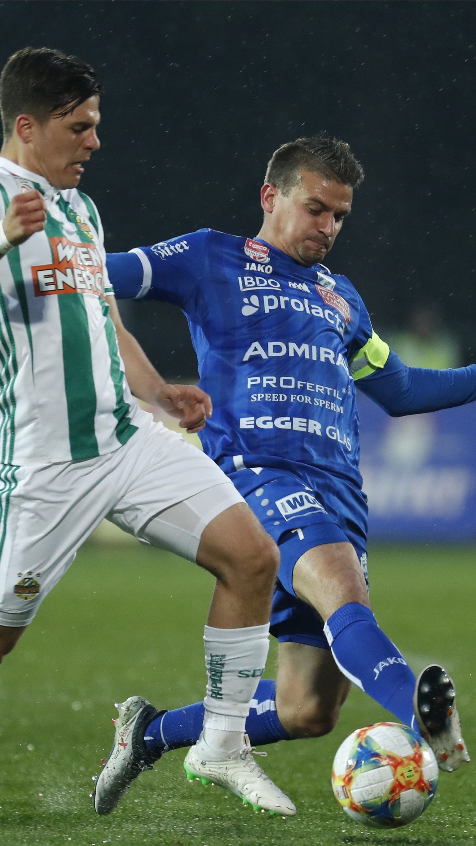 Dienstagabend fand das Bundesliga-Spiel zwischen Rapid Wien und Hartberg statt.