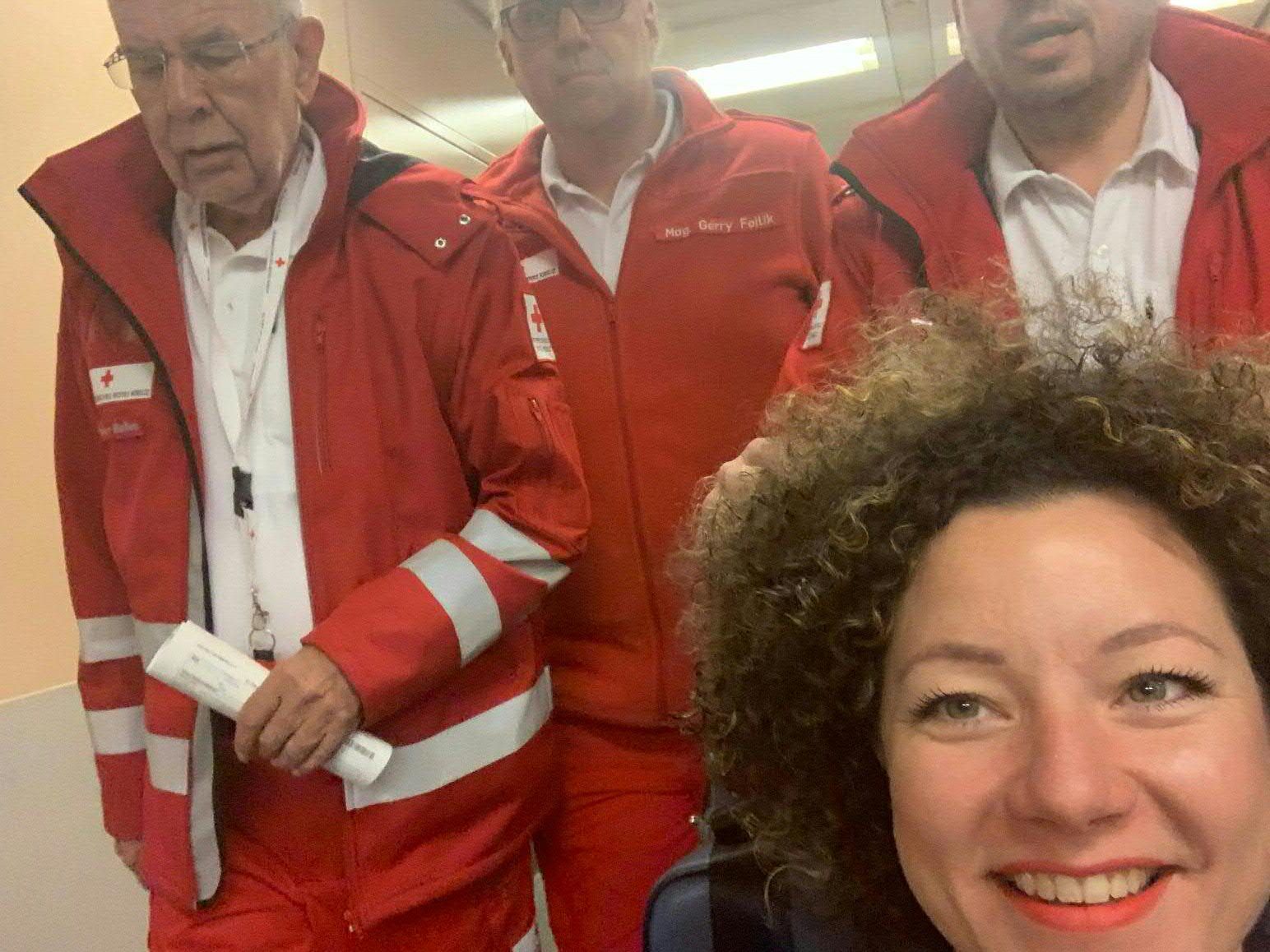 Der Bundespräsident war zufällig beim Einsatz dabei. Der Bundespräsident war zufällig beim Einsatz dabei.