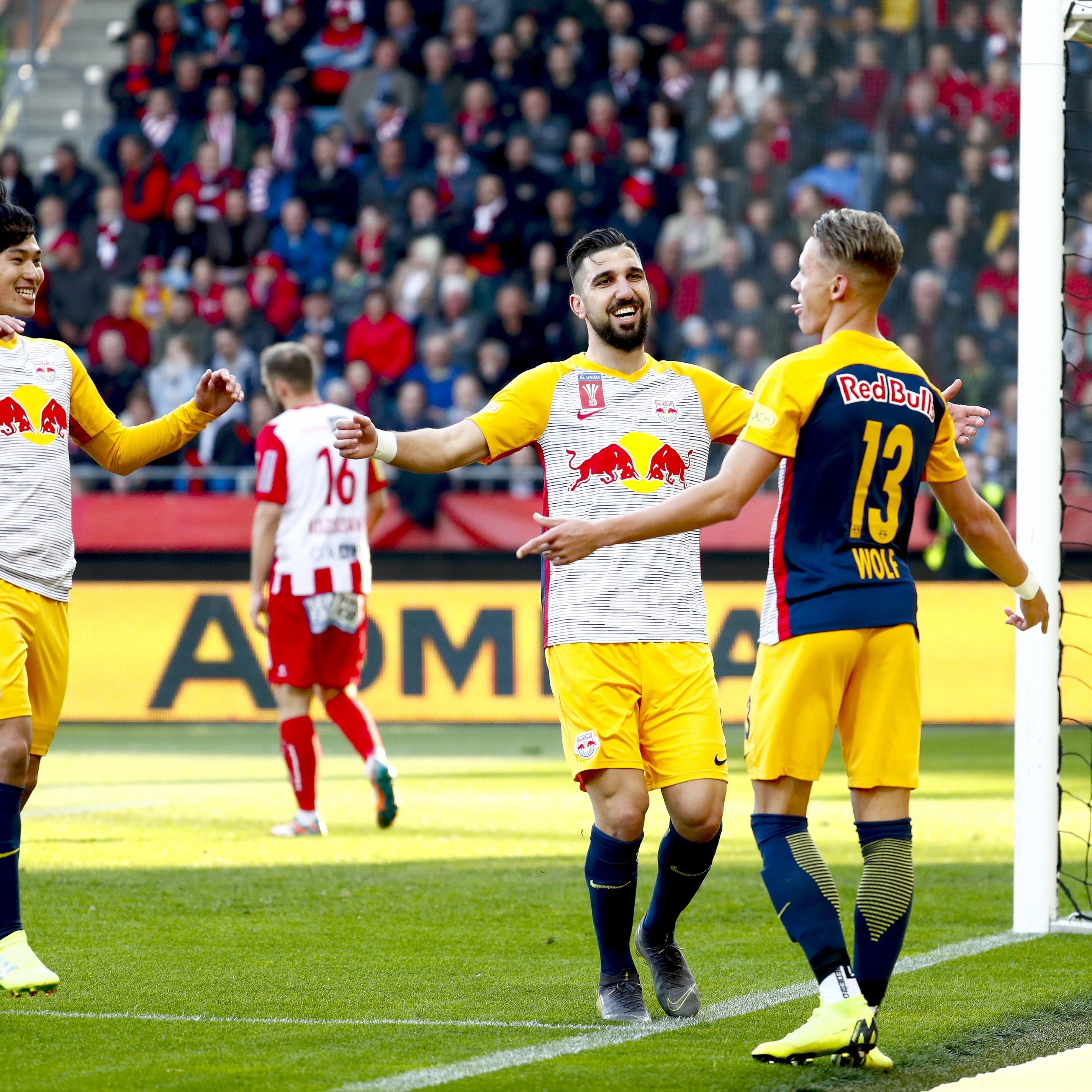 Red Bull Salzburg fixierte den Einzug ins ÖFB-Cup-Finale.