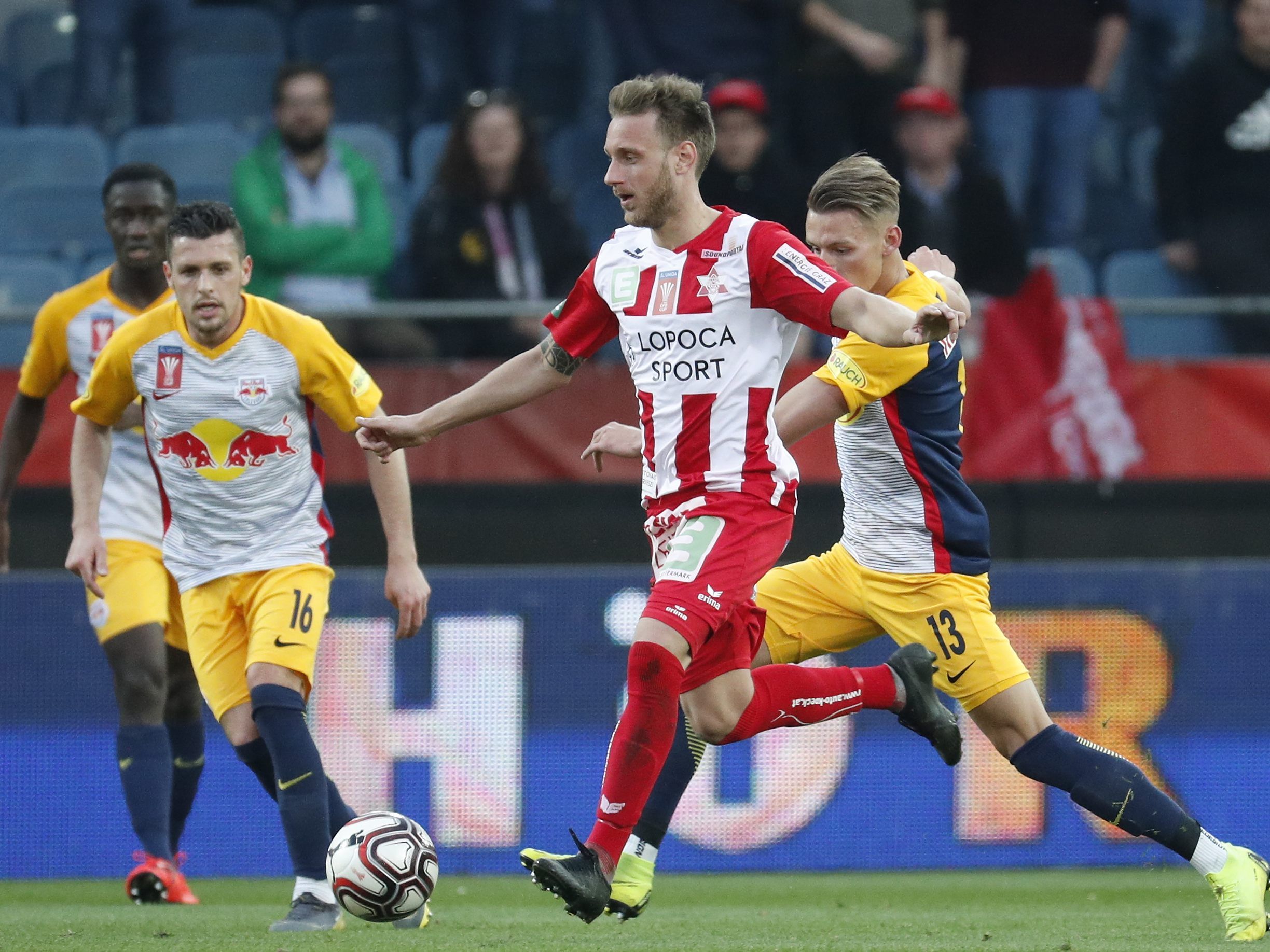 Red Bull Salzburg siegte am Mittwochabend gegen den GAK.