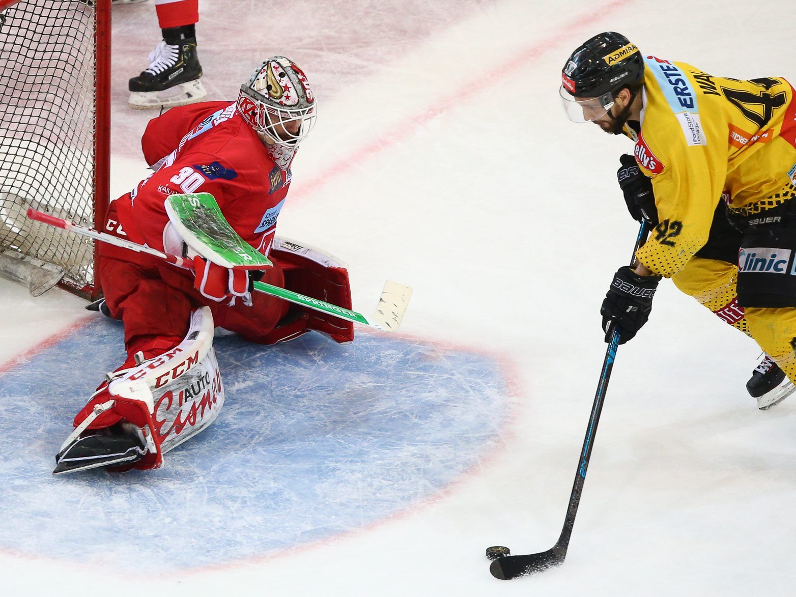 Die Vienna Capitals sind am Mittwochabend in Klagenfurt unter Siegzwang.