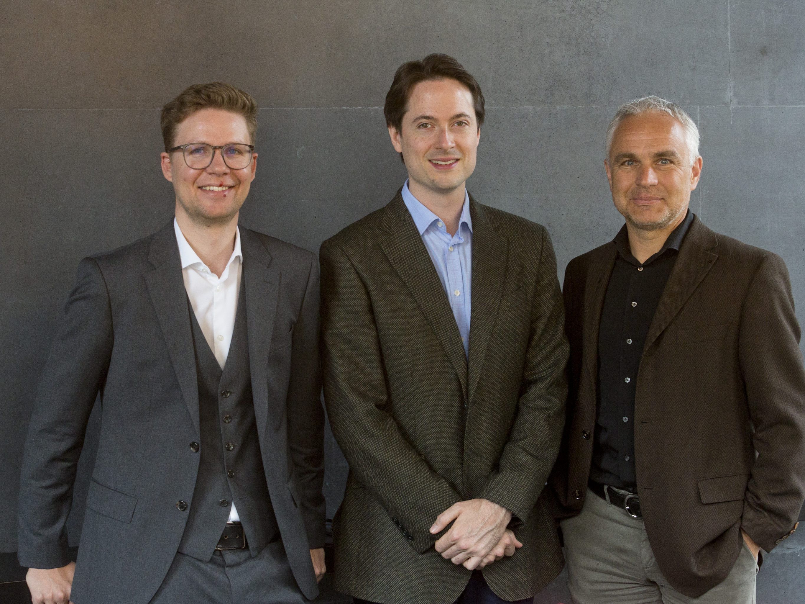 Die Führungsriege des Symphonieorchester Vorarlberg: Sebastian Hazod, Leo McFall und Manfred Schnetzer Die Führungsriege des Symphonieorchester Vorarlberg: Sebastian Hazod, Leo McFall und Manfred Schnetzer