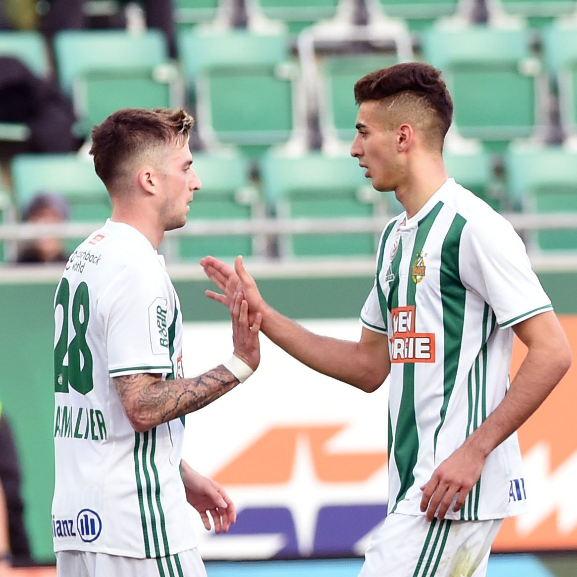 Rapid Wien zieht mit Selbstvertrauen in das Spiel gegen die Innsbrucker.