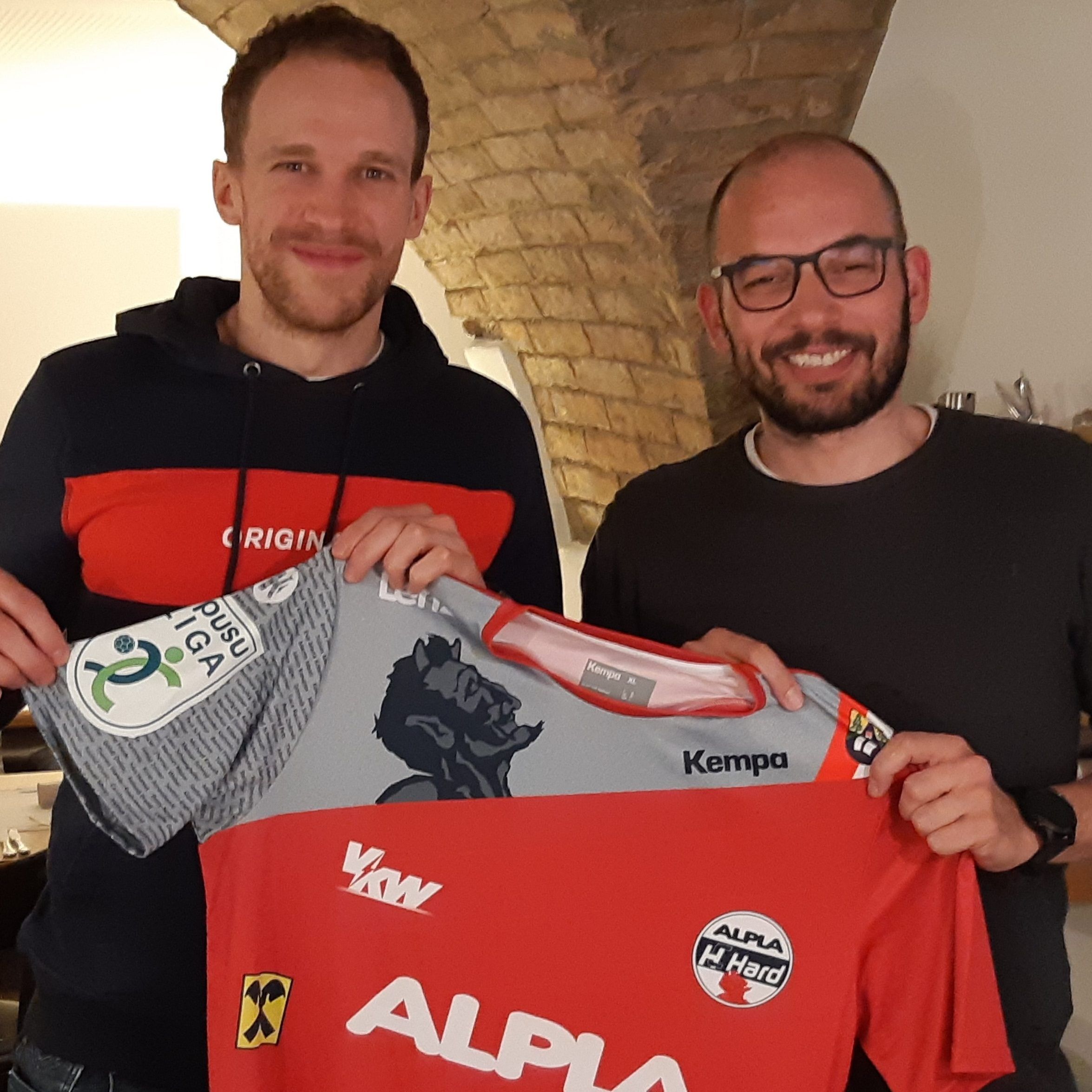 Tine Poklar und Hard-Cheftrainer Klaus Gärtner.