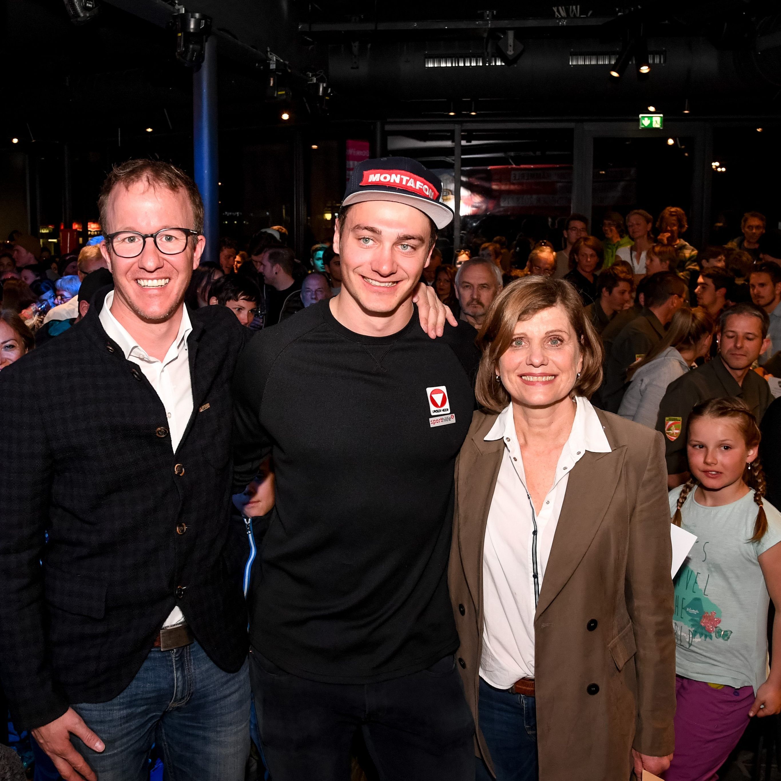Landesrat Christian Gantner, Alessandro Hämmerle und Landesrätin Barbara Schöbi-Fink.
