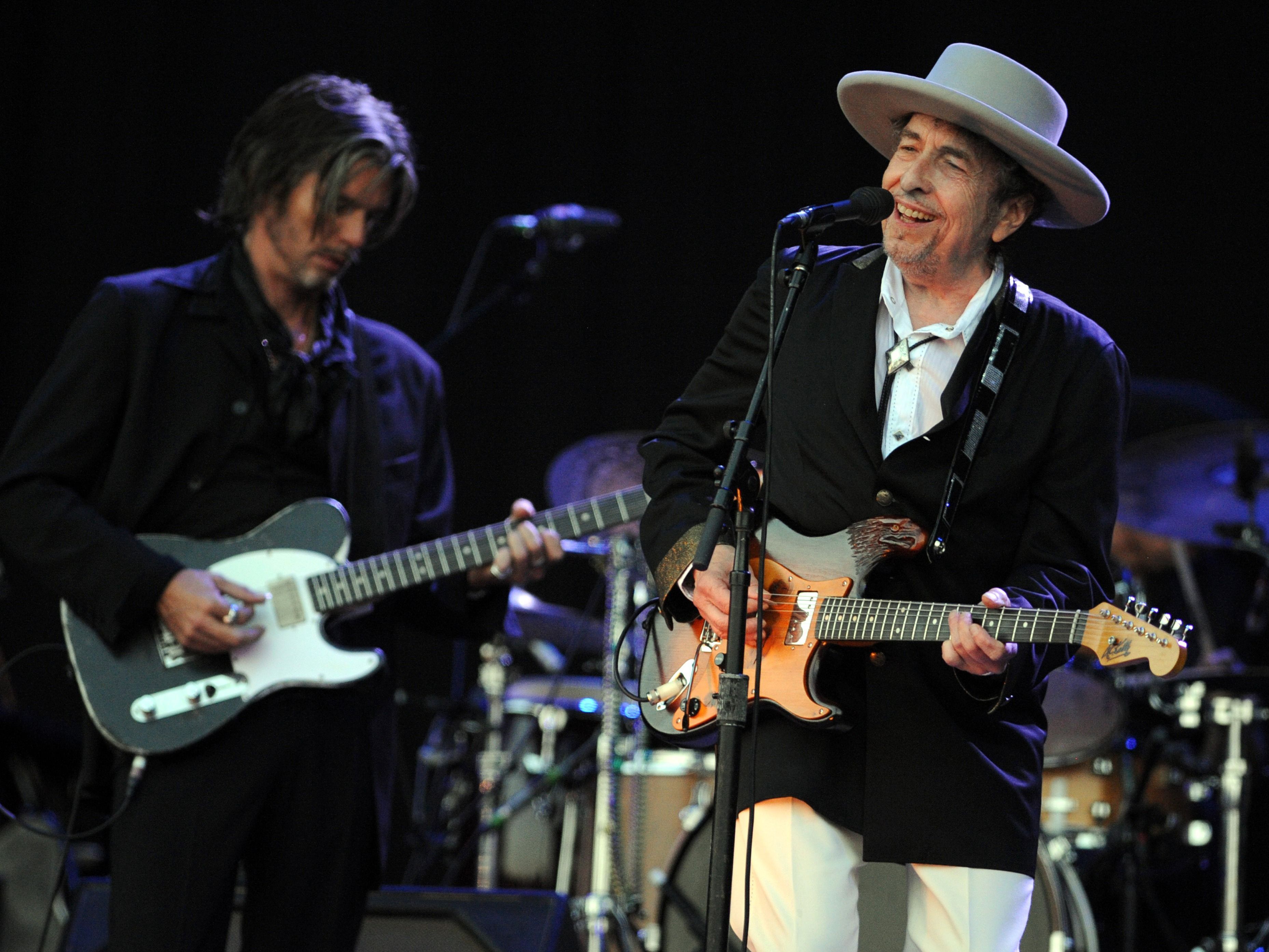 Nicht von gestern ist dieses Foto von Bob Dylan. Beim KOnzert in Wien war Fotografieren nämlich verboten.