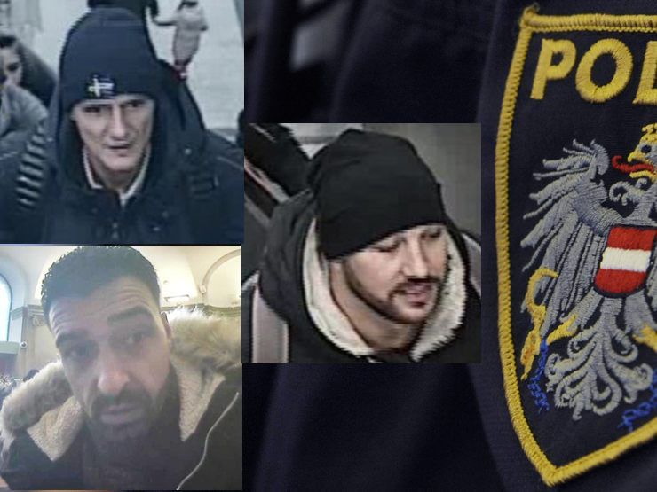 Nach diesen drei Männern wird gesucht. Nach diesen drei Männern wird gesucht.