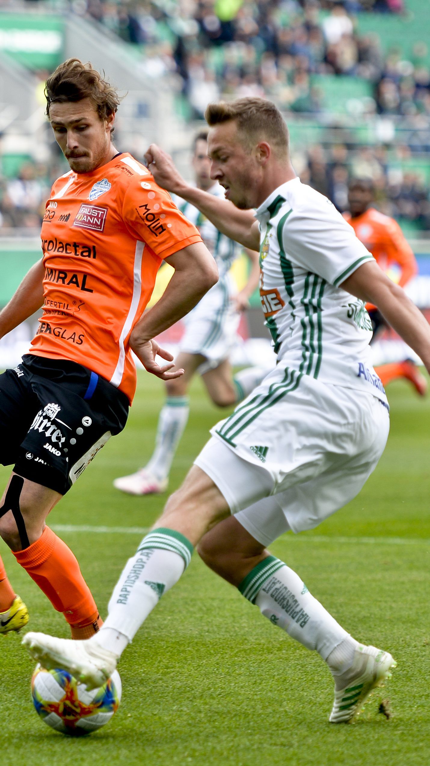 Rapid Wien unterlag Hartberg Zuhause mit 3:4.