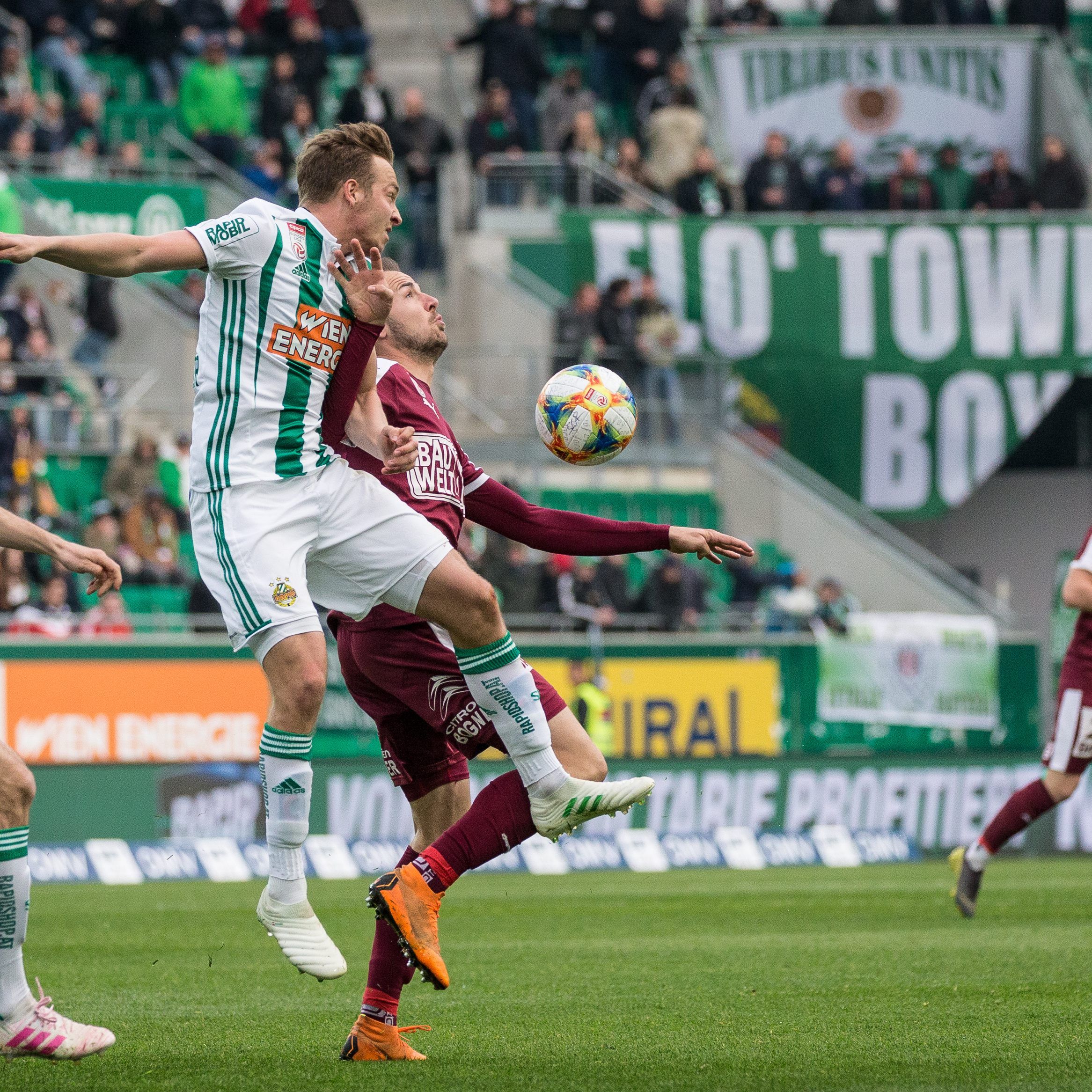 Rapid Wien besiegte Mattersburg mit 2:1.