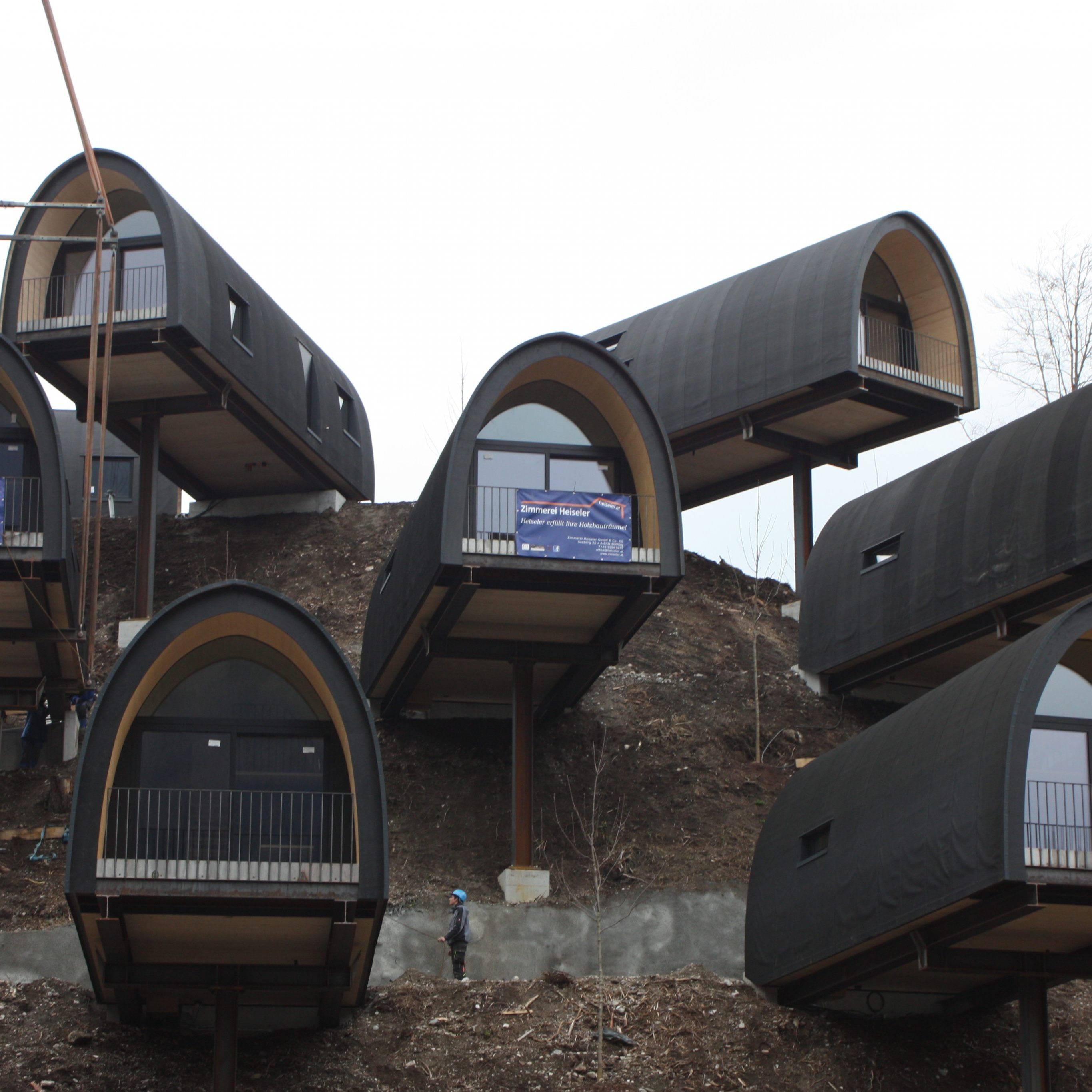 Zehn neue Himmelchalets im Alpencamping entstanden