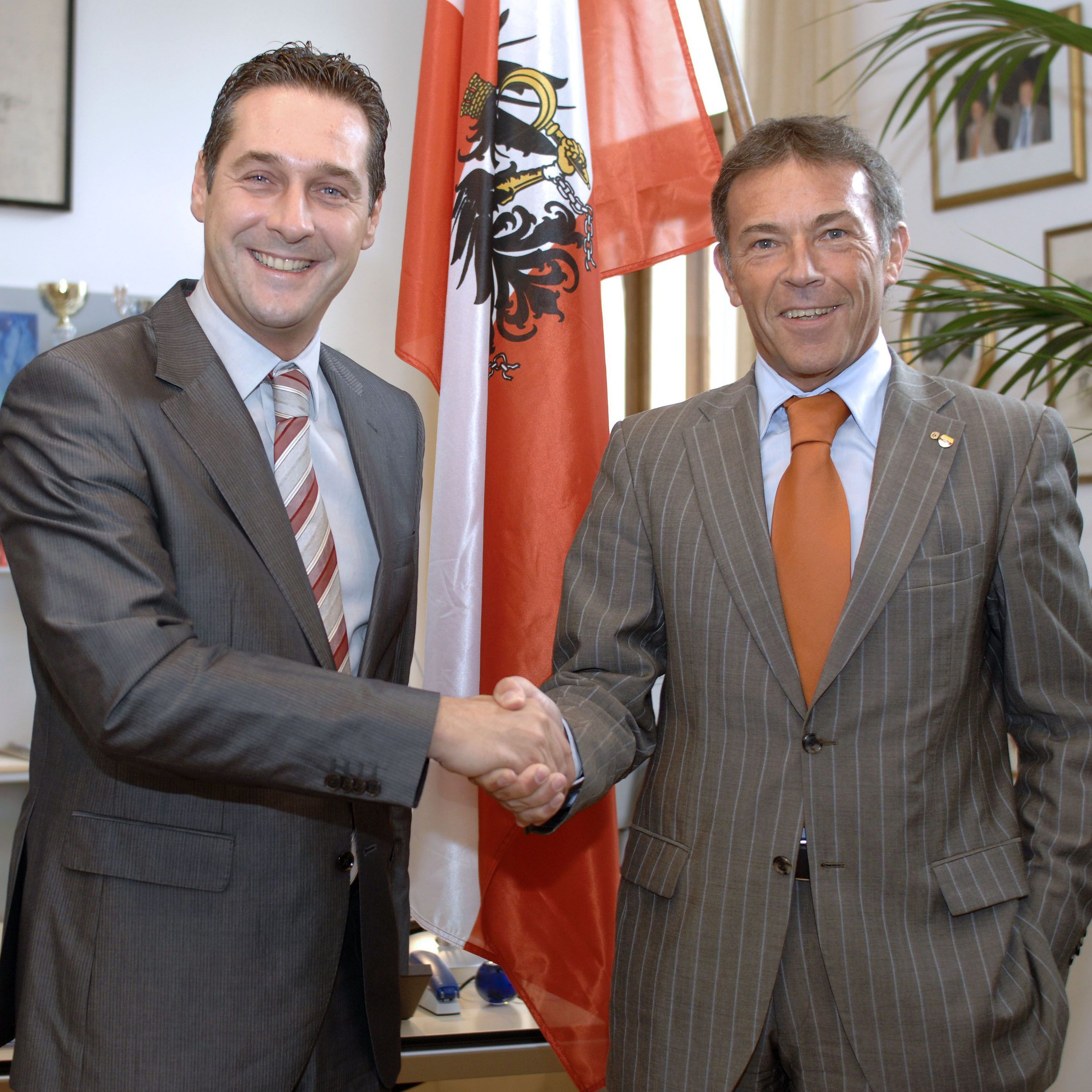Strache und Haider 2008.