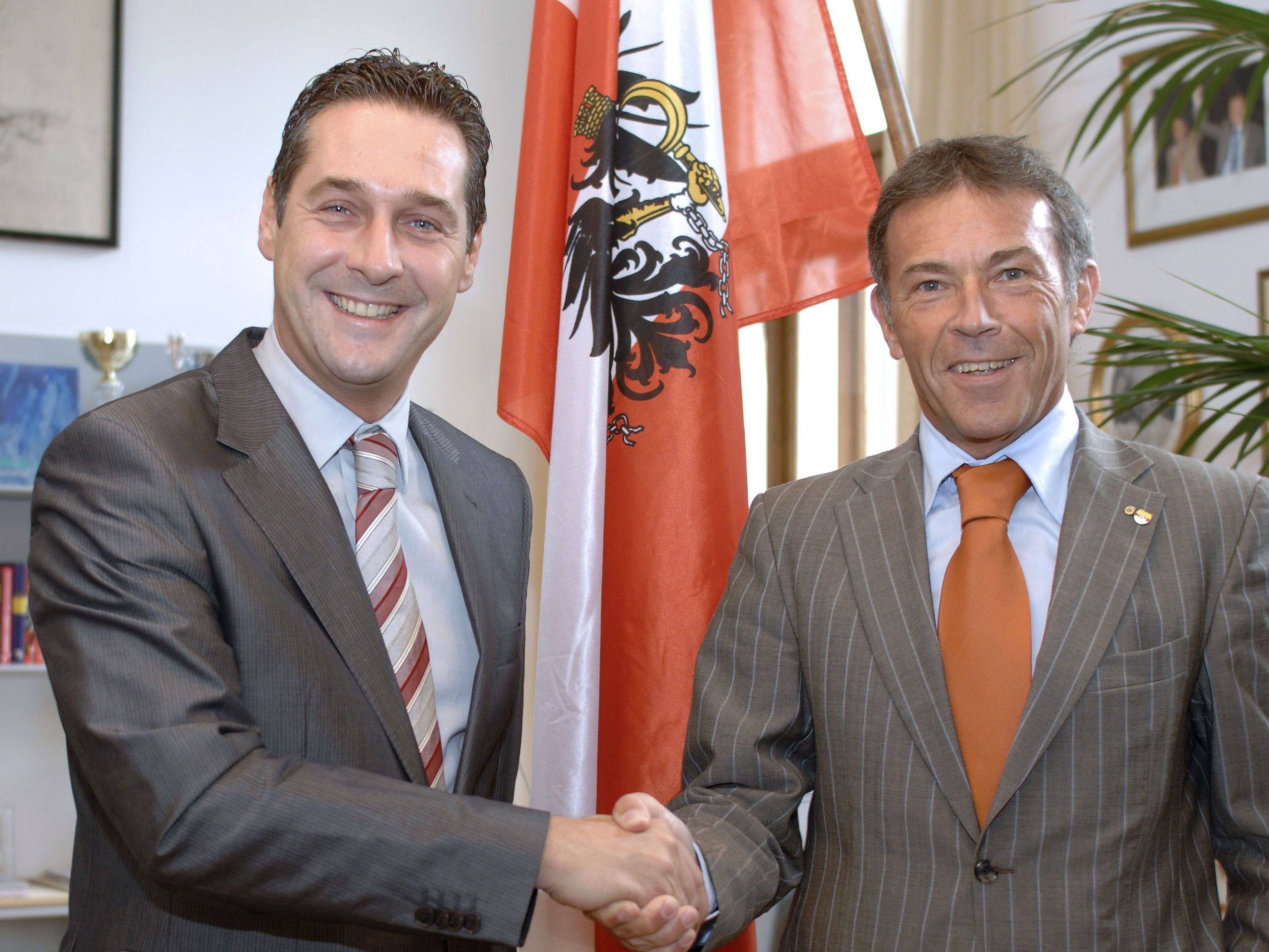 Strache und Haider 2008.